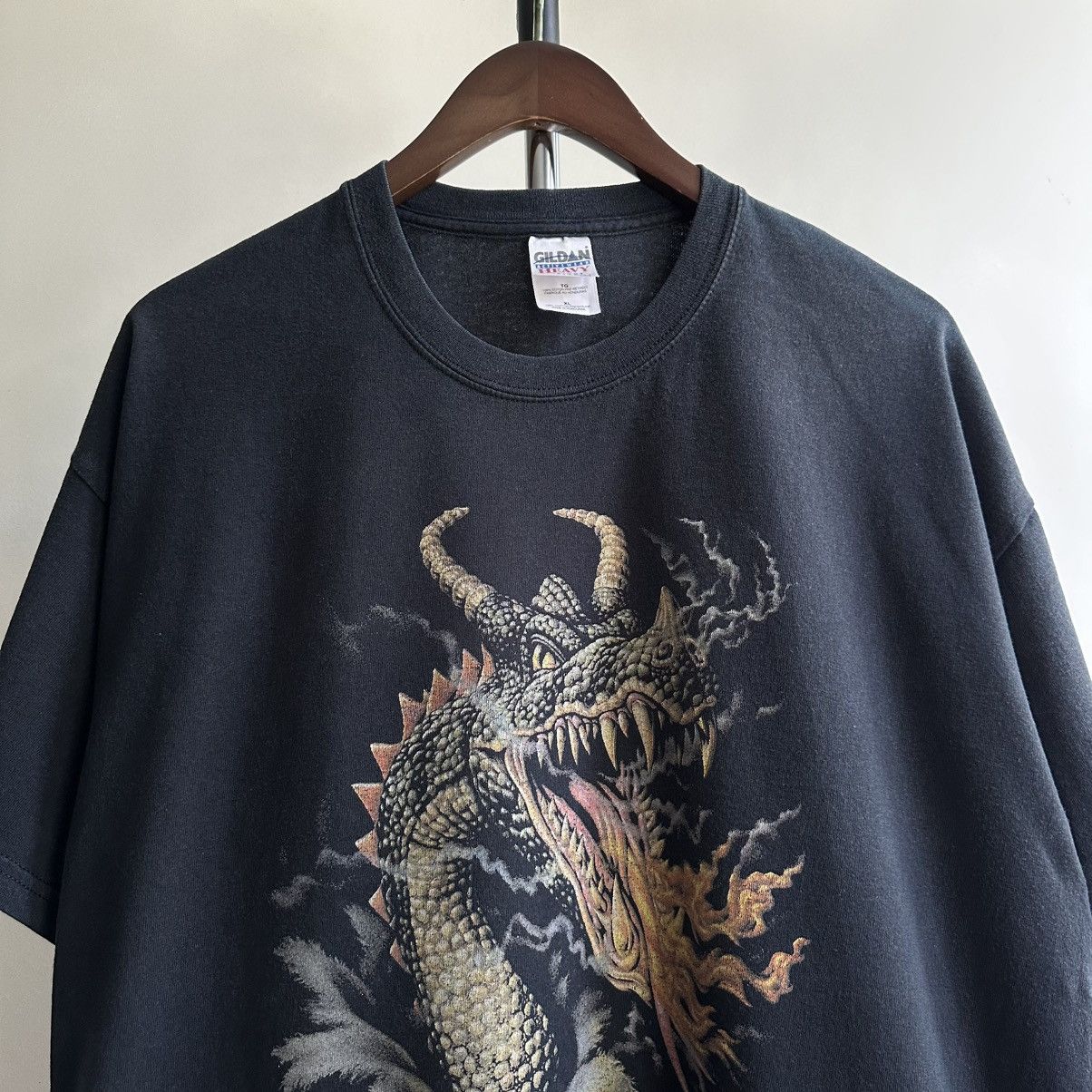 Quicksilver Vintage 1998 Quicksilver Dragon Fire Fantasy Graphic Tee Size US XL / EU 56 / 4 - 2 Thumbnail