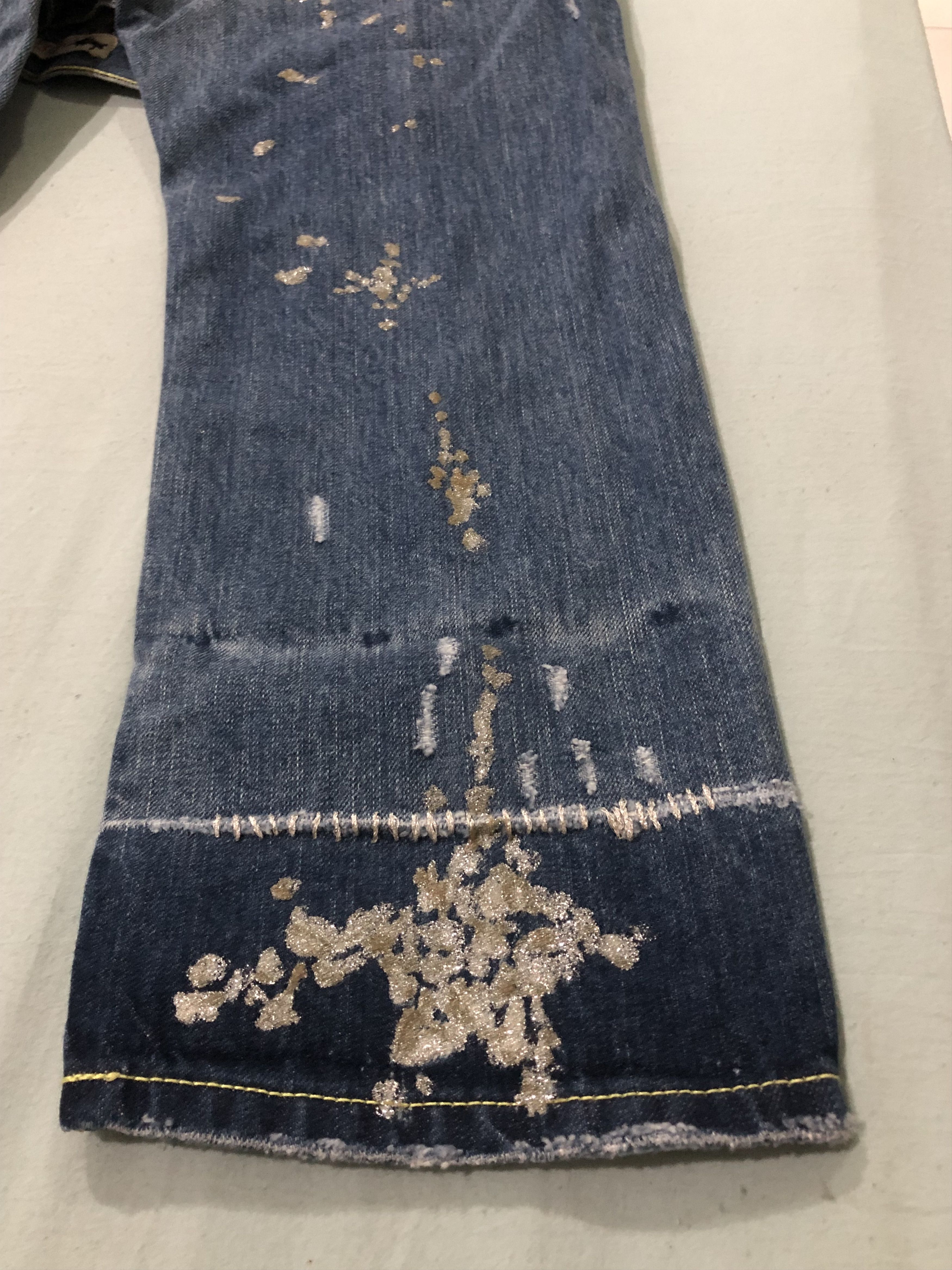 Tsumori Chisato Vintage Tsumori Chisato Artistic Distressed Jeans Size 31" - 11 Thumbnail