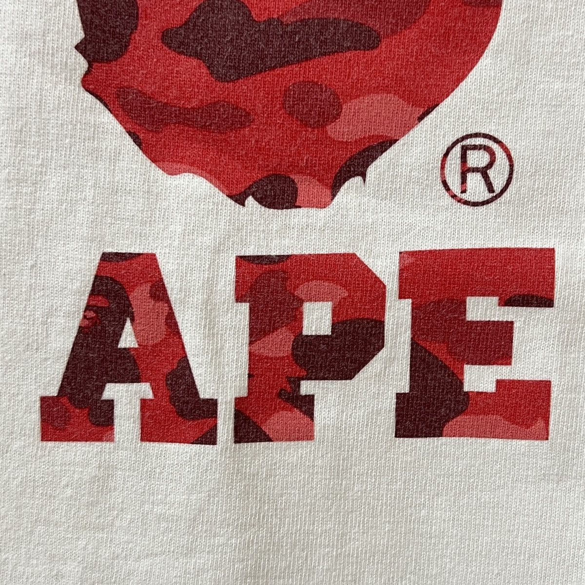 Bape Bape OG red camo college tee Size US L / EU 52-54 / 3 - 7 Thumbnail