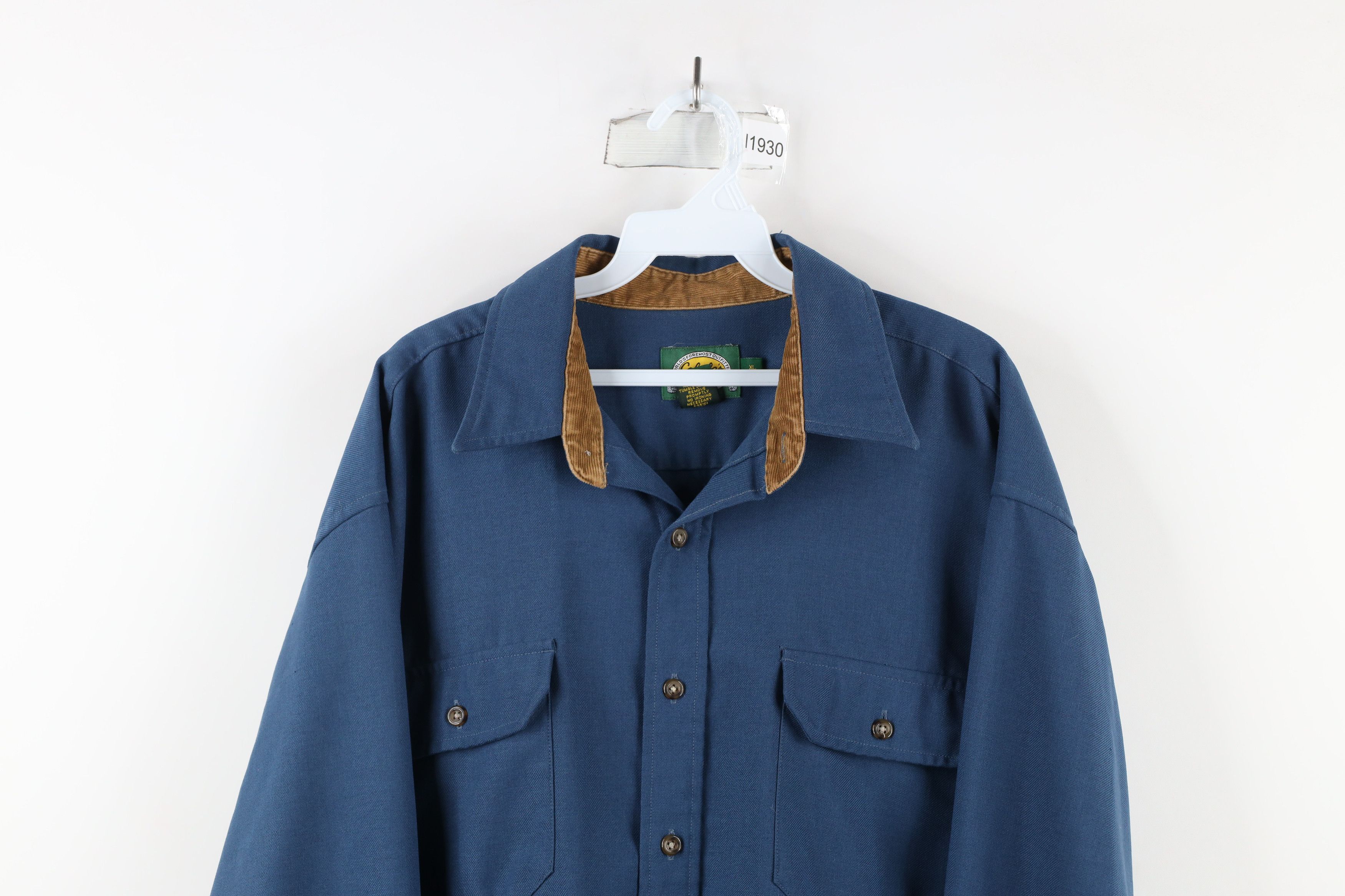 Cabelas × Vintage Vintage 90s Cabelas Double Pocket Collared Button Shirt Size US XL / EU 56 / 4 - 2 Thumbnail