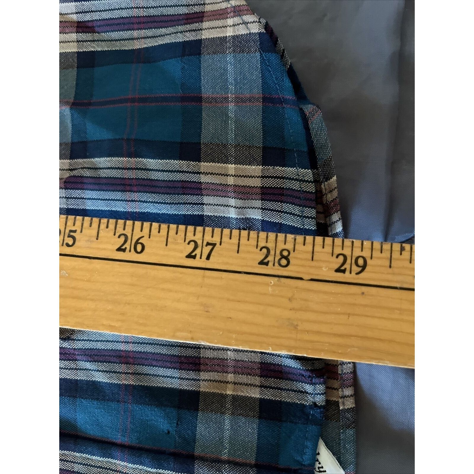 Pendleton Pendleton Vintage Men’s M Blue Plaid LS Button Up Wool Shirt Size US M / EU 48-50 / 2 - 23 Thumbnail