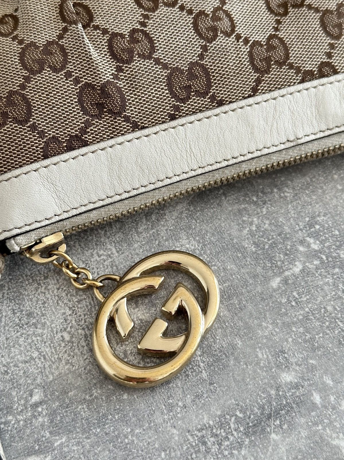 Gucci Gucci Mini Monogram Cross Body bag White/Beige 212216 Size ONE SIZE - 5 Thumbnail