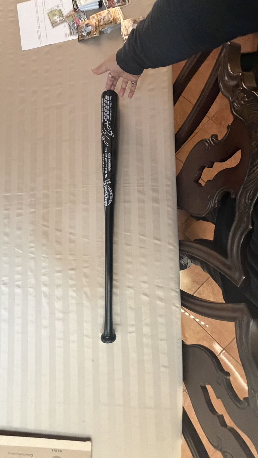 Fuck The Population FTP ENGRAVED LOGO WOOD BAT Size ONE SIZE - 3 Thumbnail