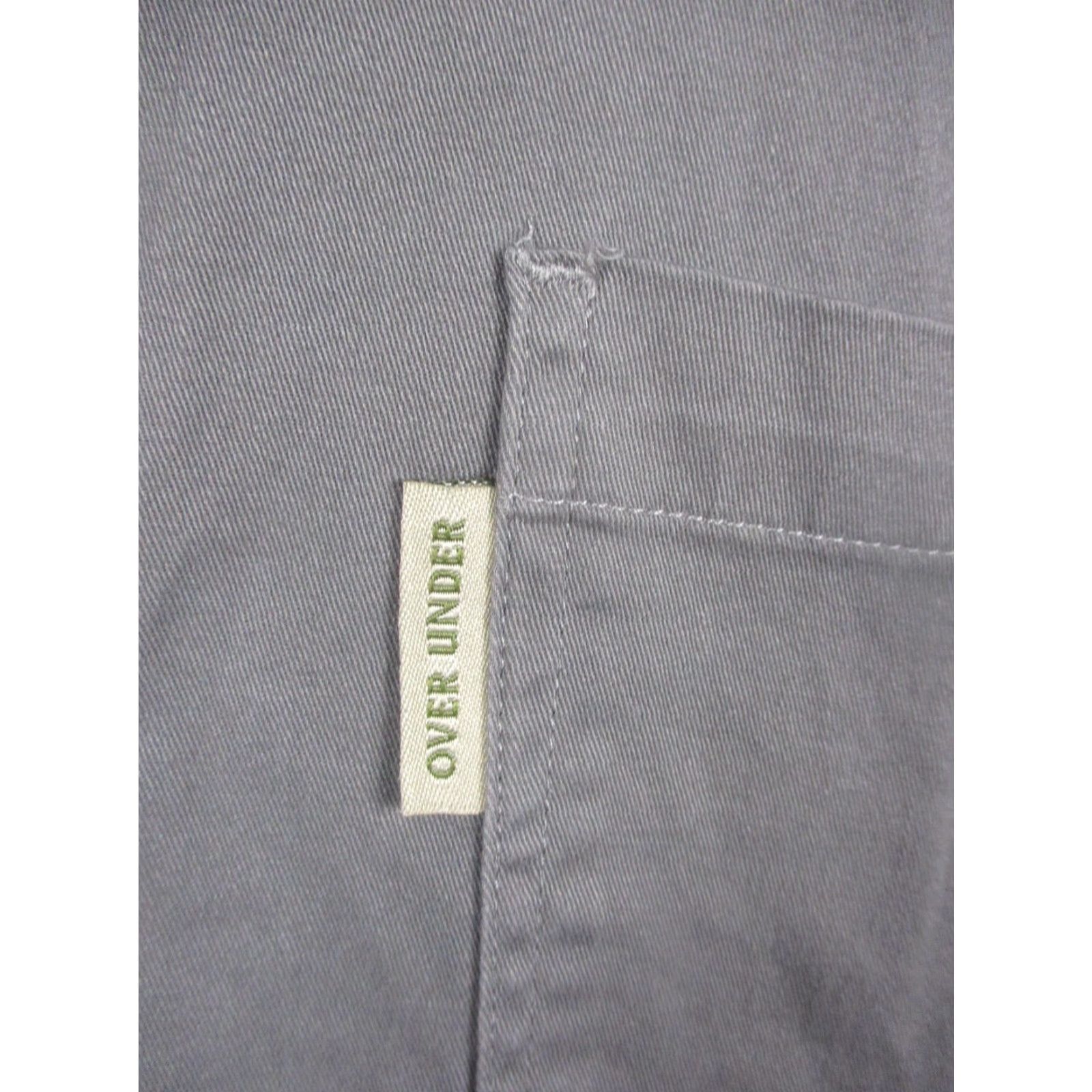 Undercover Over Under South Platte Mens Shirt 2XL Gray Twill Button-Down Long Sleeve Casual Size US XXL / EU 58 / 5 - 3 Thumbnail