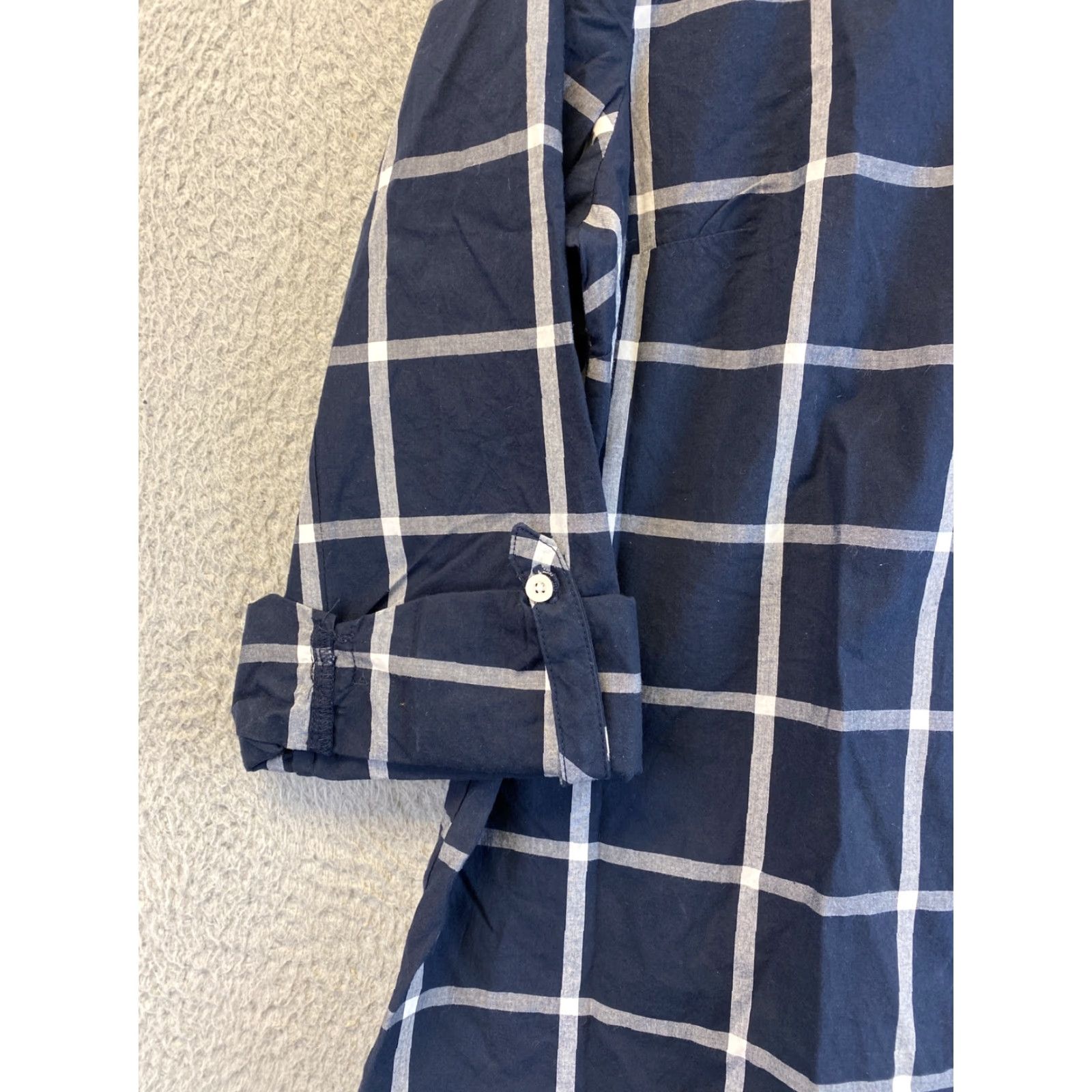 Tommy Hilfiger VINTAGE Tommy Hilfiger Shirt Mens Medium Button-Up Plaid Blue 41-62 Casual Preppy Mens Size US M / EU 48-50 / 2 - 2 Thumbnail