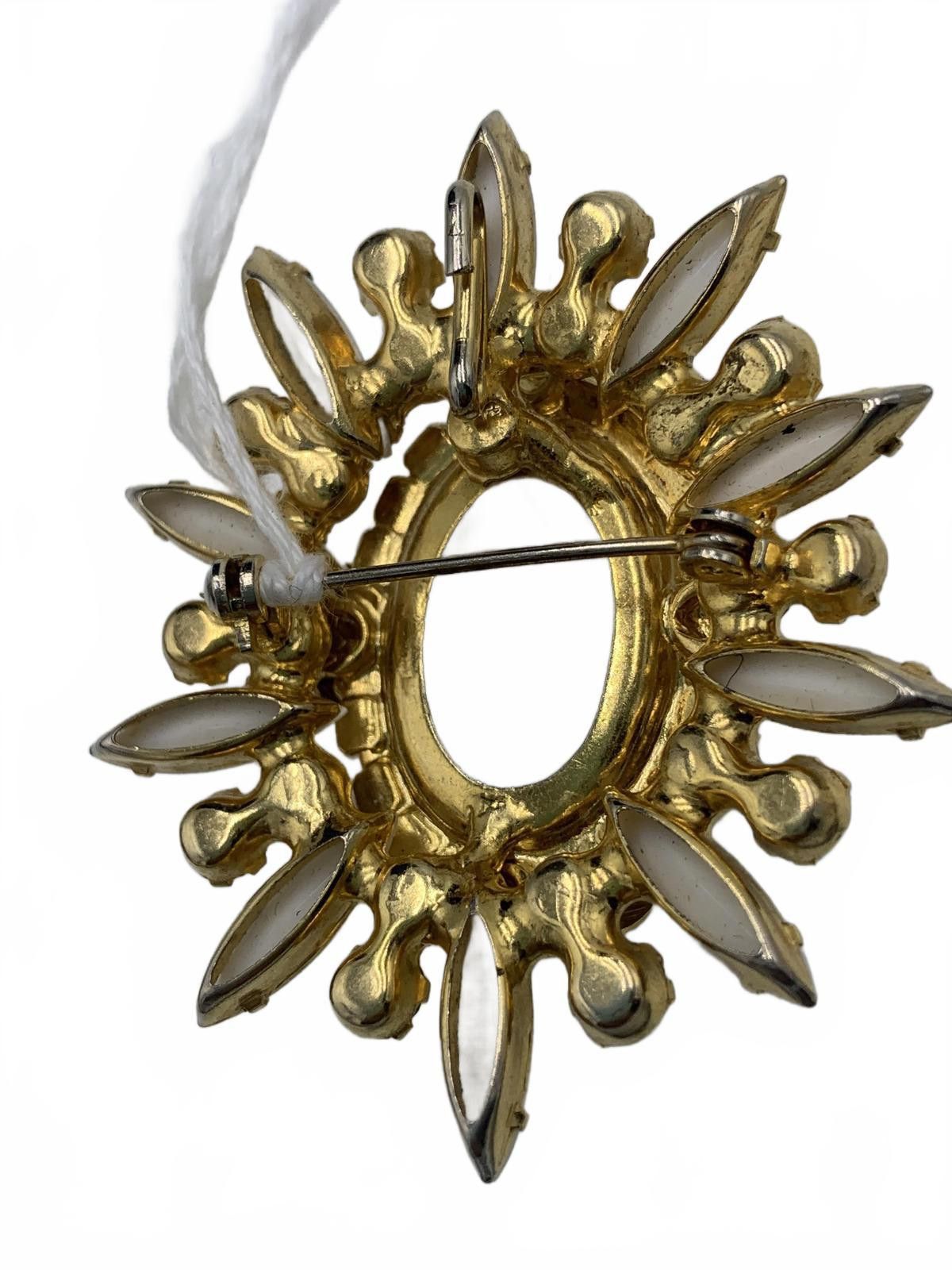 Alexander Julian Juliana Copper Rhinestone Faux Opal Copper Fluss Brooch Size ONE SIZE - 5 Thumbnail