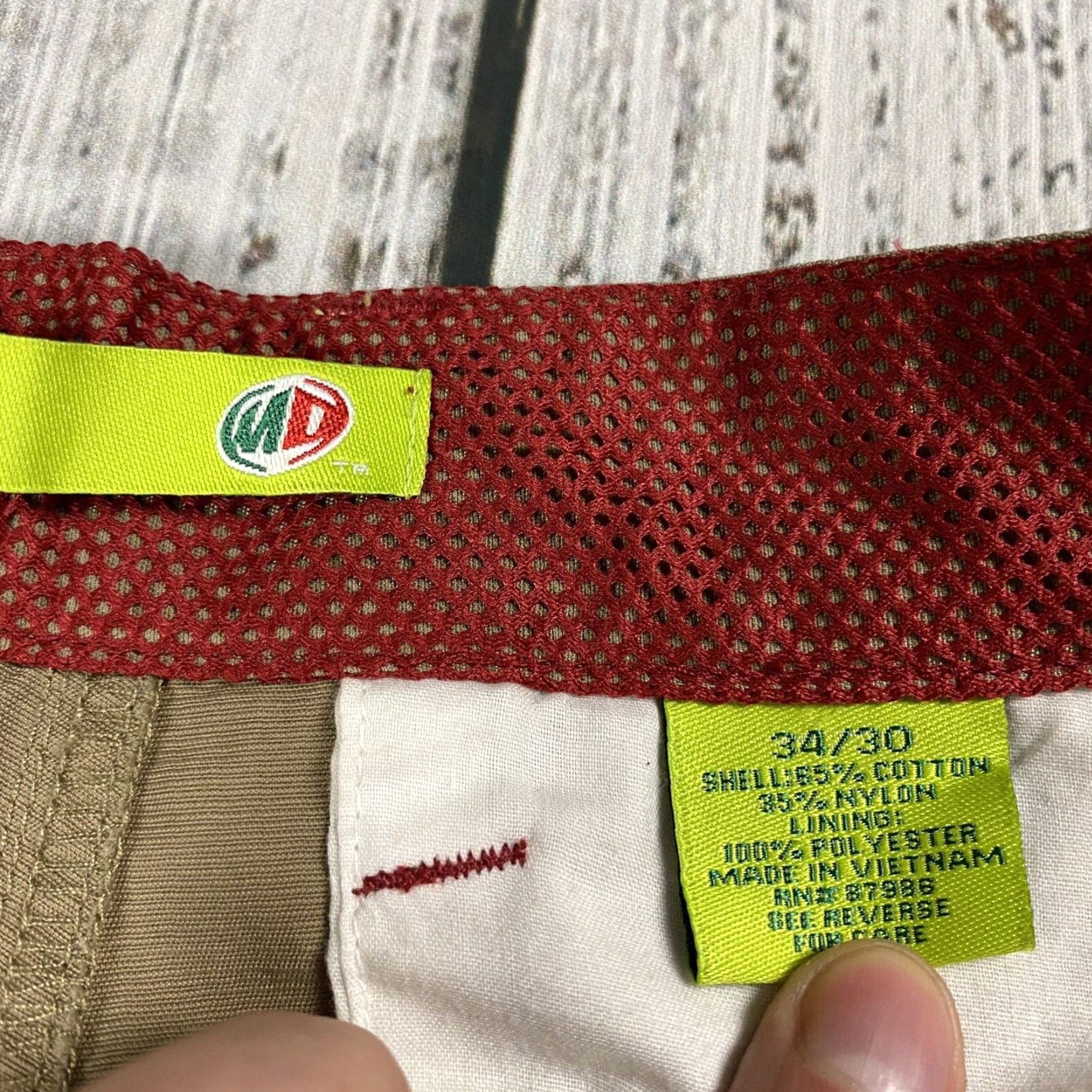 Vintage VINTAGE Mountain Dew Baggy Wide Leg Grunge Pants 33 Beige Skate Rave 90s Mens Size US 33 - 5 Thumbnail