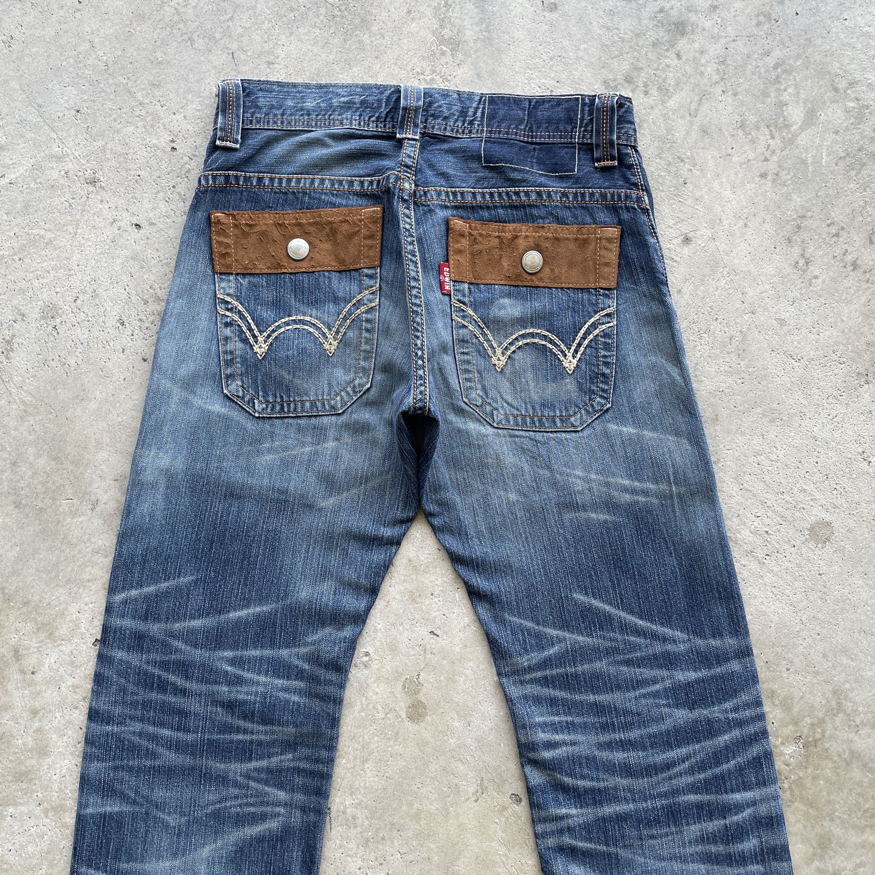Edwin W32x31 Vintage Edwin Jeans Distressed Faded Denim Pants Size US 32 / EU 48 - 10 Thumbnail