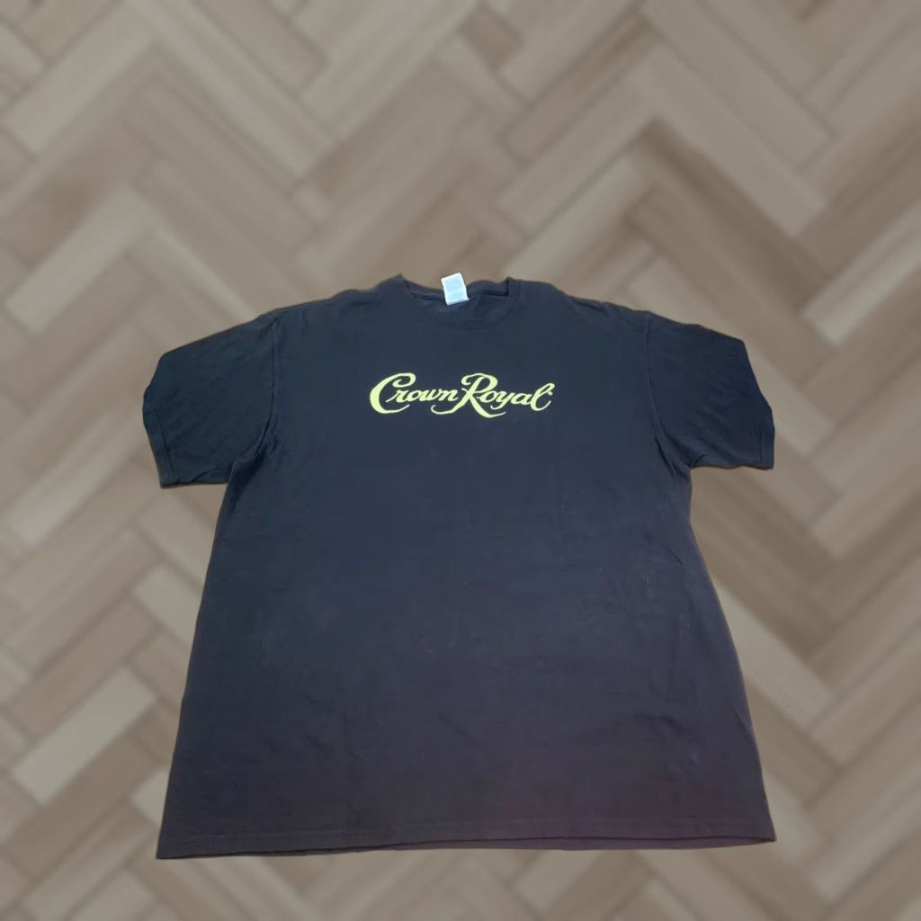 Delta VINTAGE Crown Royal T Shirt Mens XL Black Crew Neck Casual Size US XL / EU 56 / 4 - 1 Thumbnail