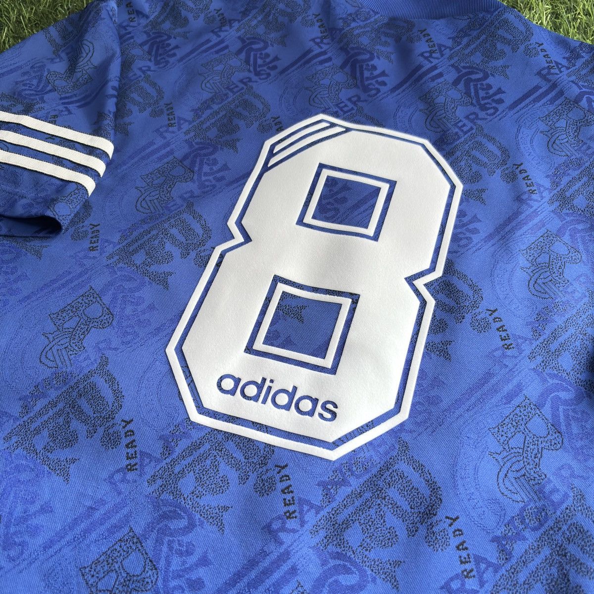 Adidas Glasgow Ranger Home 1994 Gascoigne #8 Soccer Jersey Size US M / EU 48-50 / 2 - 8 Thumbnail