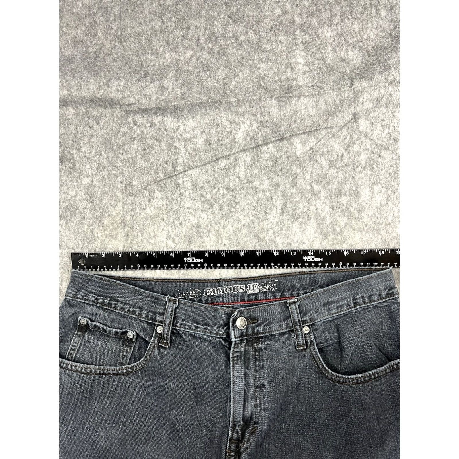 Old Navy Old Navy Famous Jeans Men's Faded Black Denim Straight Leg Casual Size 38x34 Size US 38 / EU 54 - 5 Thumbnail
