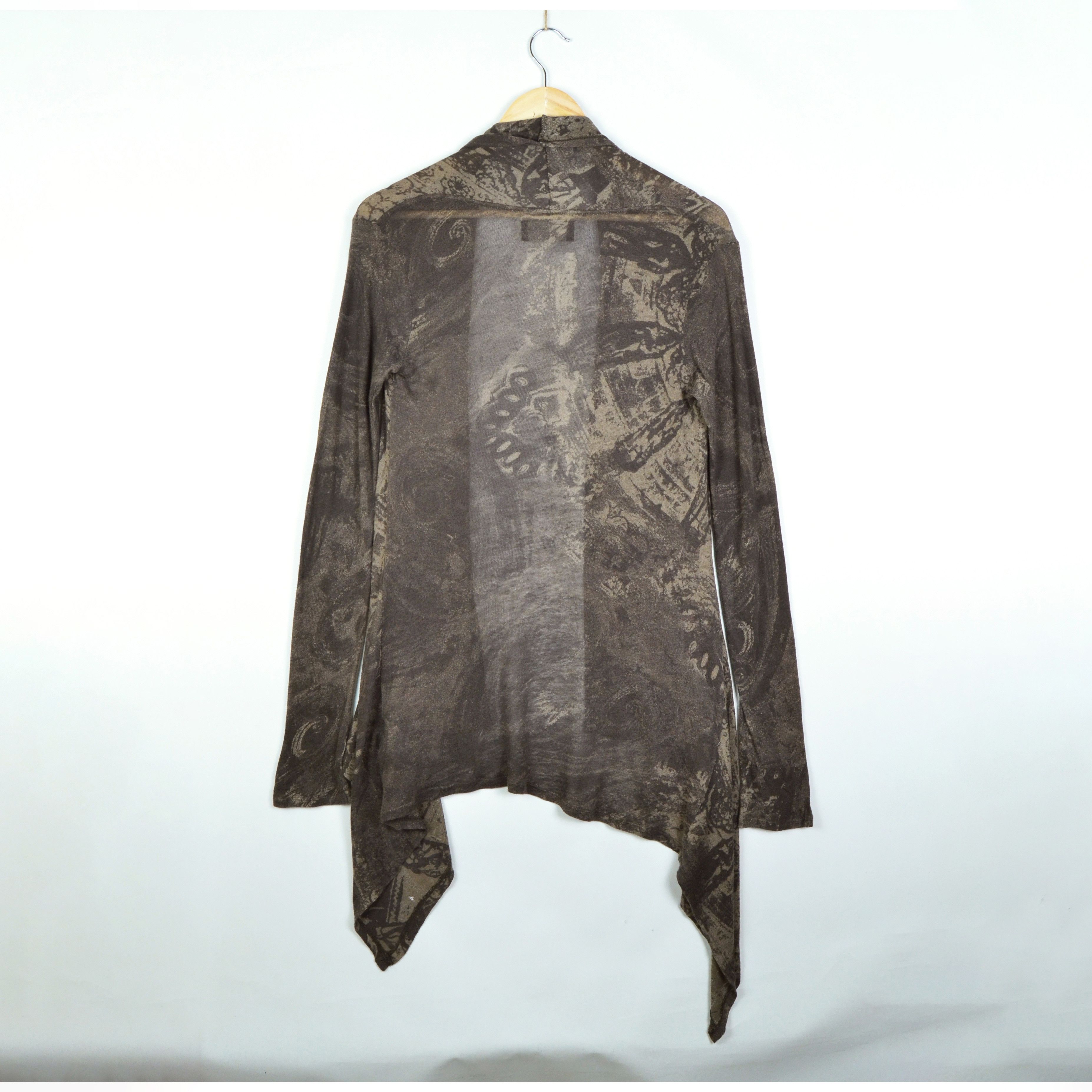 Allsaints AllSaints Open Cardigan Womens Brown Lightweight Knitted US4 Size S / US 4 / IT 40 - 18 Thumbnail