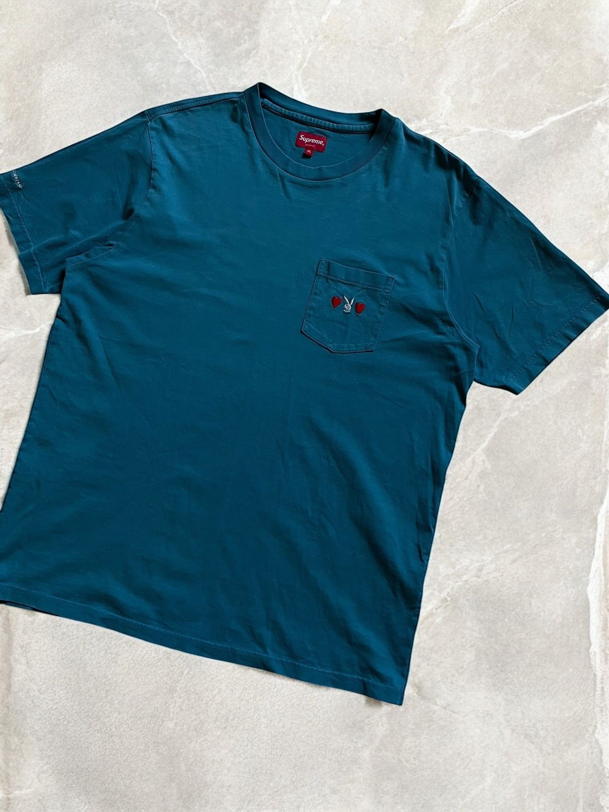 Playboy × Supreme × Vintage SUPREME PLAYBOY VINTAGE Pocket logo tee T shirt boxy fit y2k Size US L / EU 52-54 / 3 - 1 Thumbnail