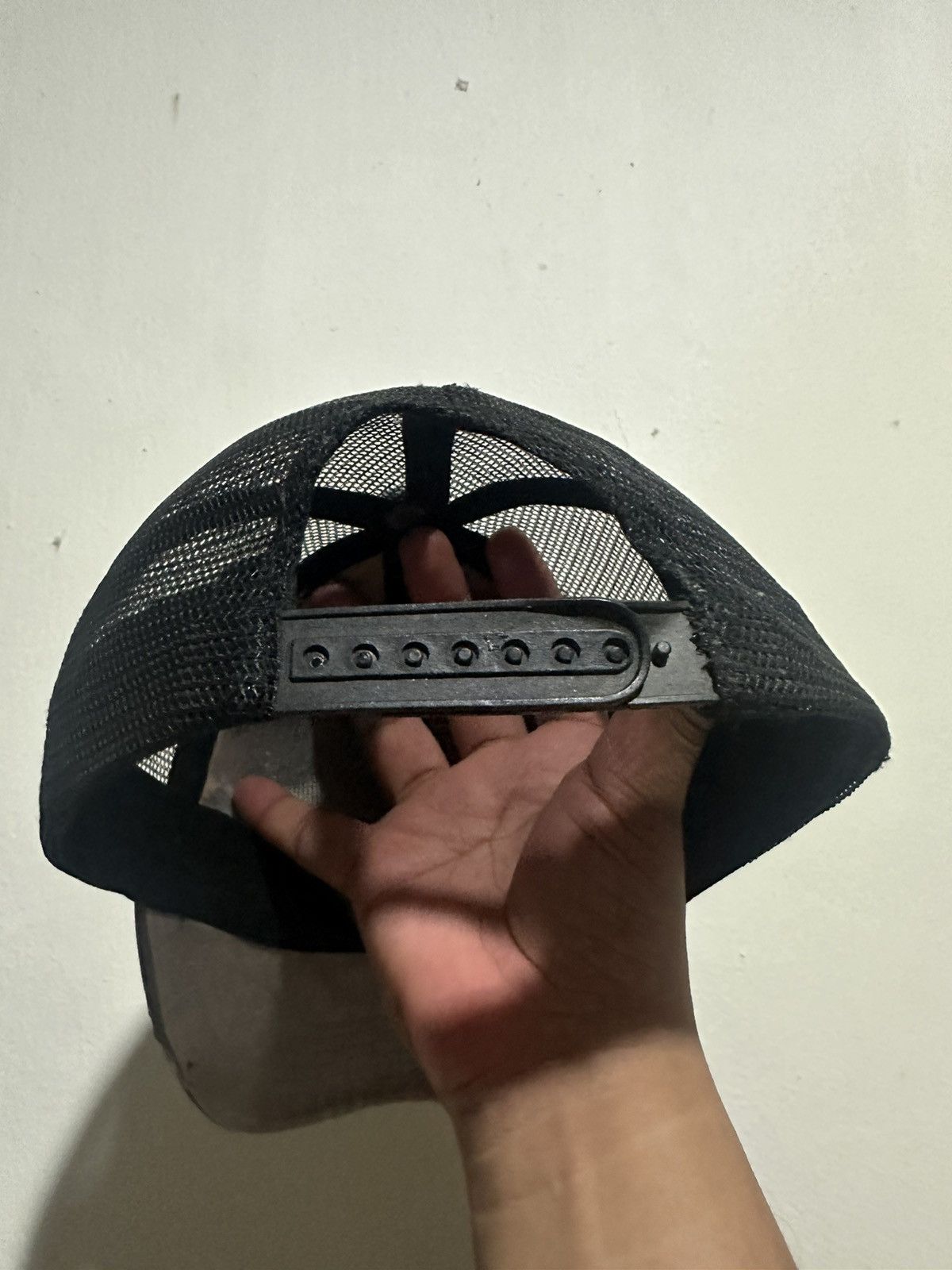 Japanese Brand VTG Distress “ROCK” Trucker Hat Size ONE SIZE - 5 Thumbnail