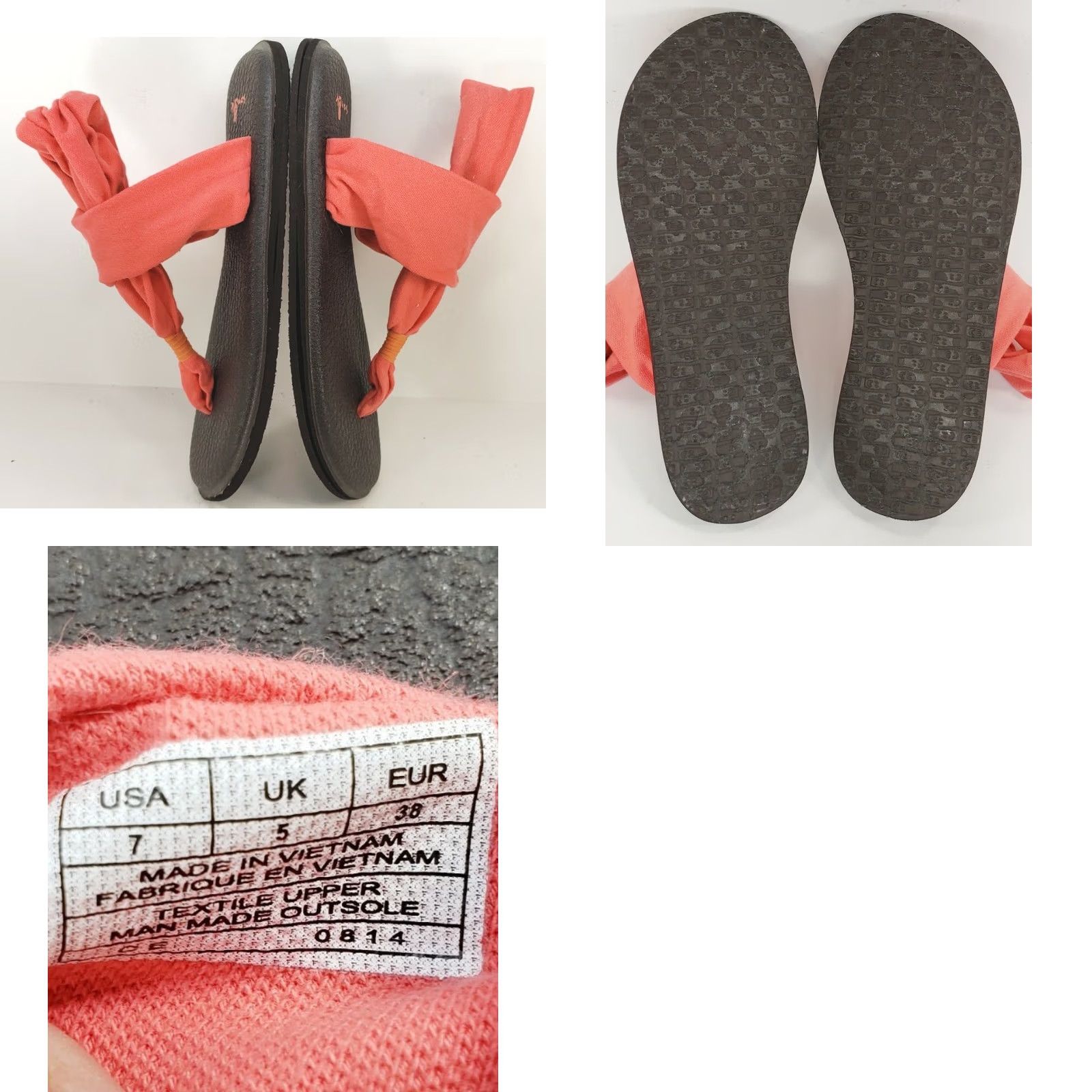 Sanuk Sanuk Yoga Sling 2 Sandals Womens Size 7 Coral Color Slip-On M Sandals Size US 7 / IT 37 - 8 Thumbnail