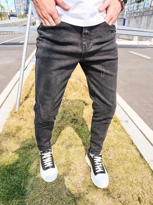 Jean Skinny stacked distressed slim jeans Size US 32 / EU 48 - 4 Thumbnail