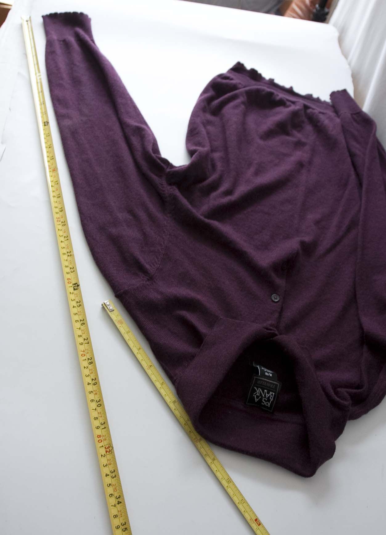 Jos. A. Bank Jos A Bank Sweater 100% Merino Traveler Size XL Burgundy Size US XL / EU 56 / 4 - 3 Thumbnail