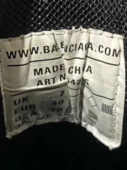 Balenciaga Black Chunky Low-Top Sneakers Size 7. Size US 7 / EU 40 - 7 Thumbnail