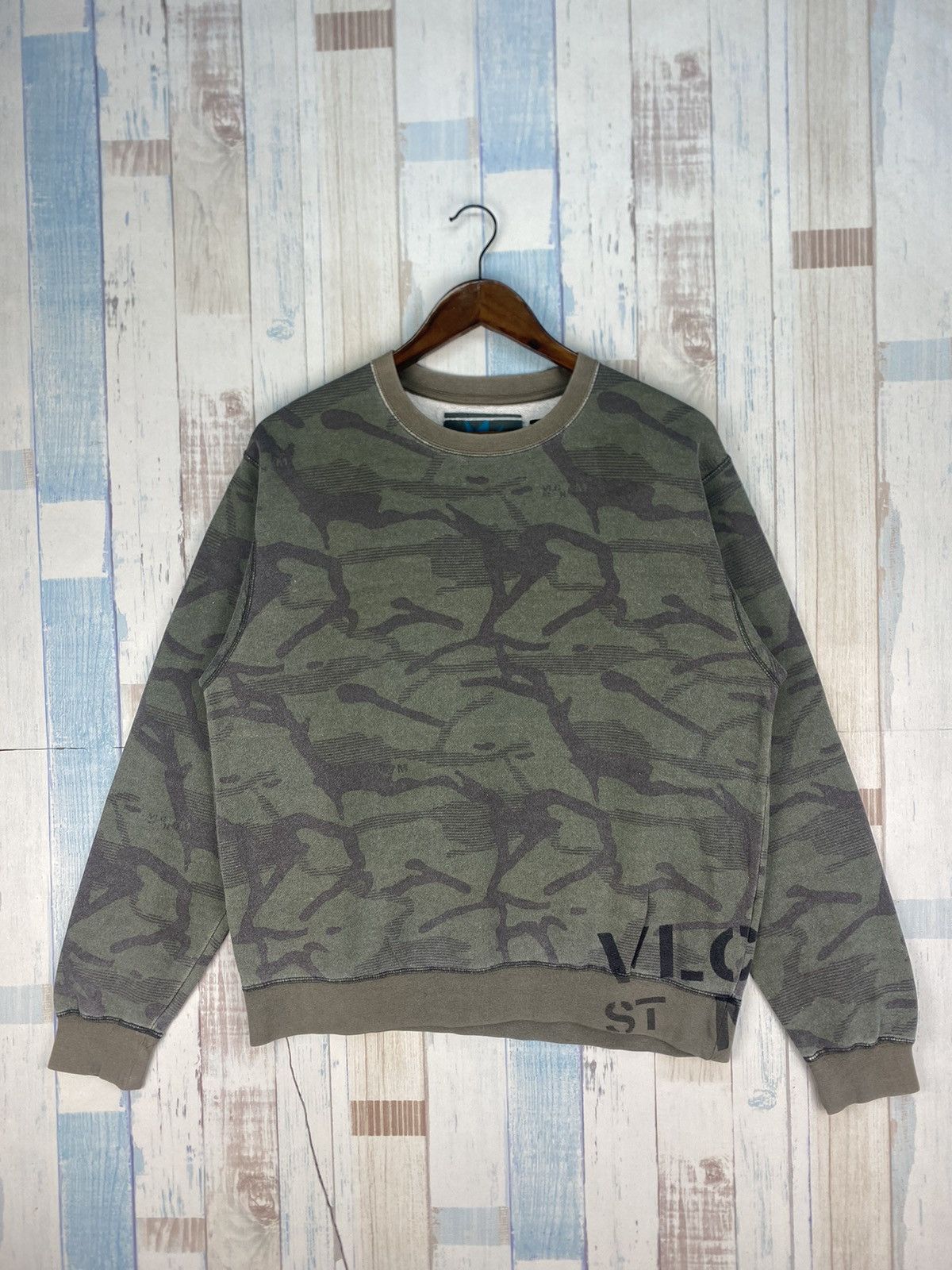 Vintage × Volcom Vintage Volcomscout Camouflage Sweatshirt Size US M / EU 48-50 / 2 - 1 Thumbnail