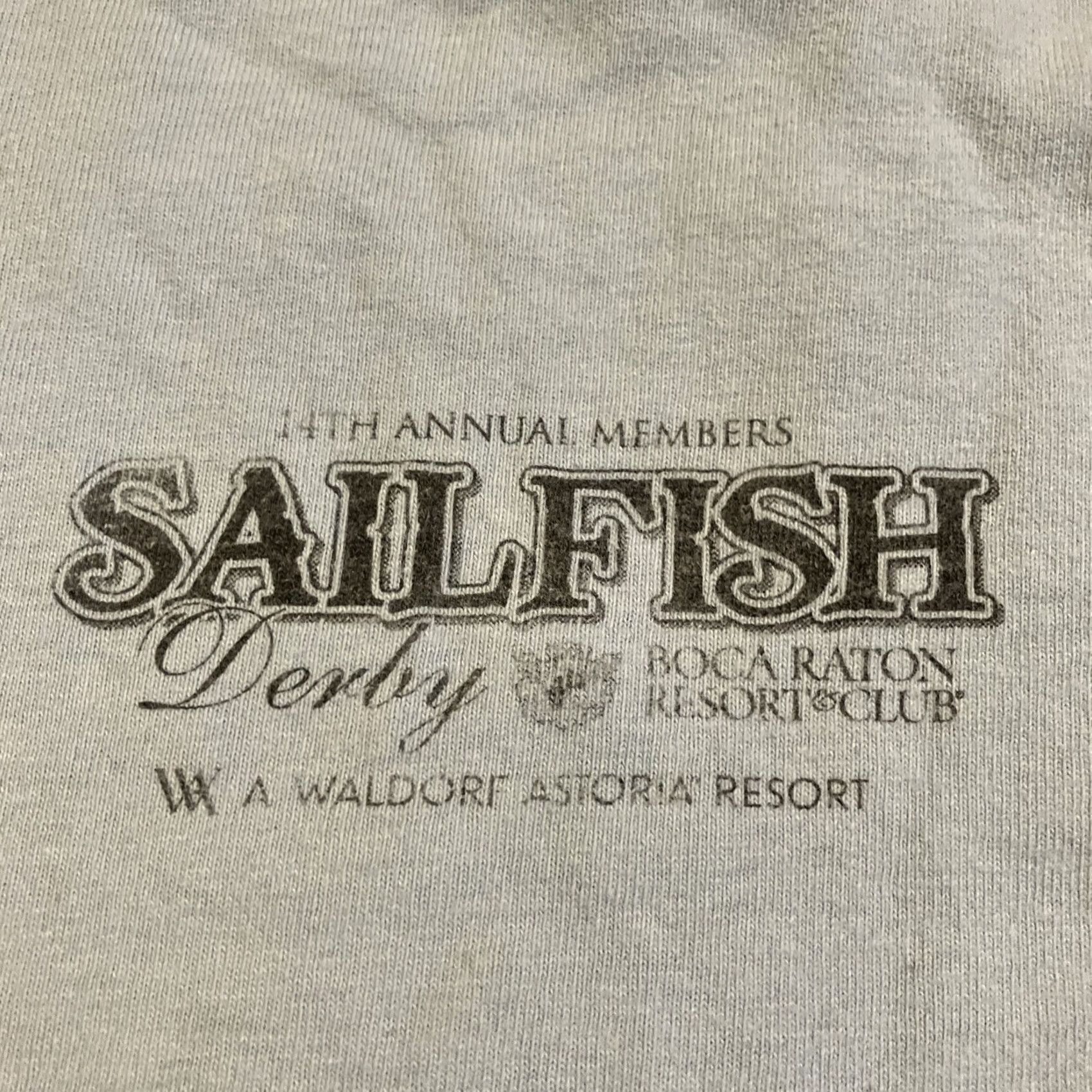 Hanes VINTAGE Boca Raton Resort & Club Member Sailfish Tournament T Shirt M Size US M / EU 48-50 / 2 - 2 Thumbnail