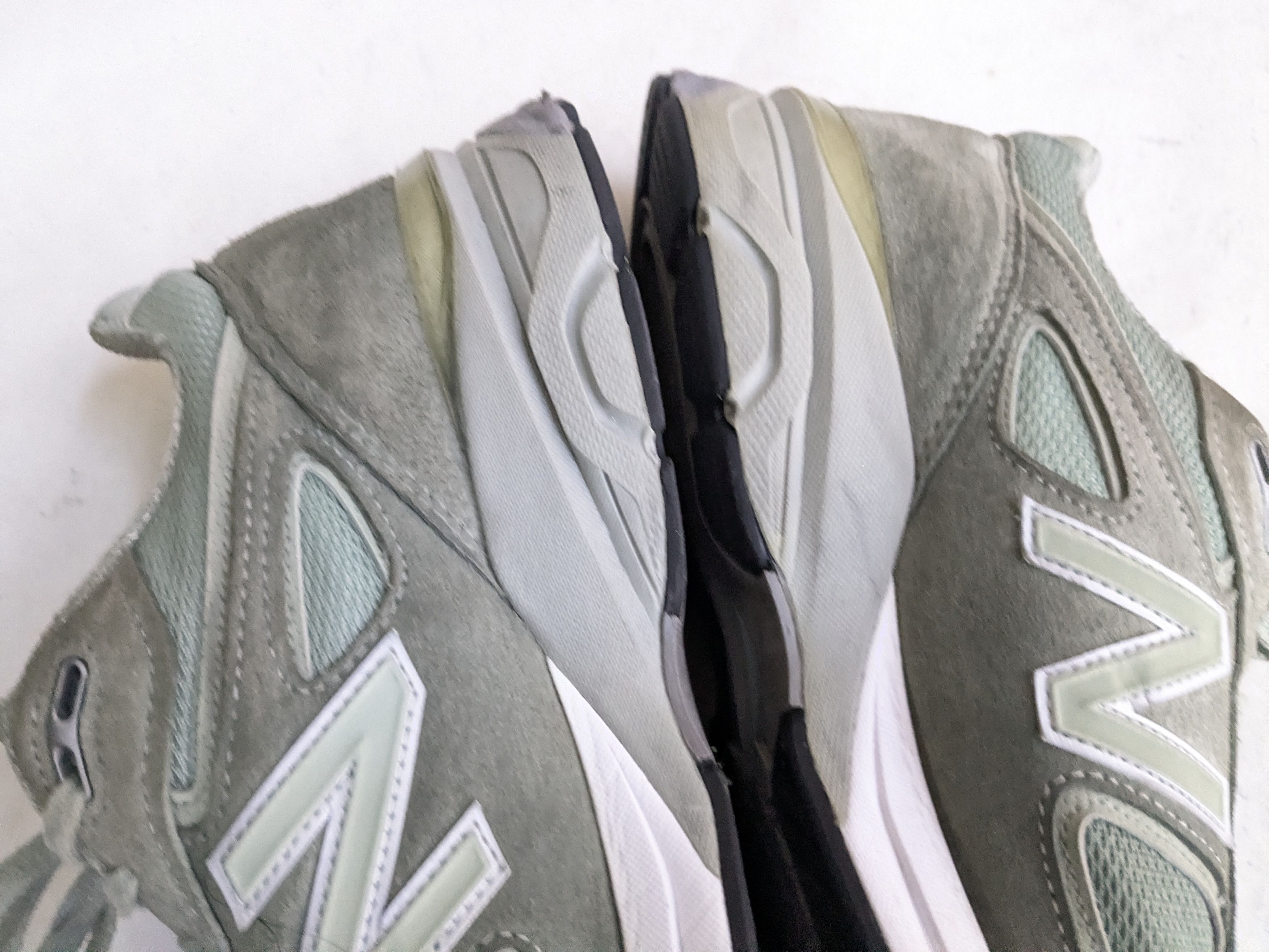 New Balance New Balance 990V4 12 D Mint Green Suede Castlerock Size US 12 / EU 45 - 12 Thumbnail