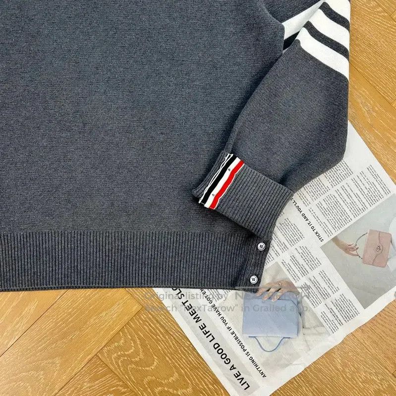 Thom Browne Thom Browne Gray Wool Men's Pullover . Size US M / EU 48-50 / 2 - 3 Thumbnail