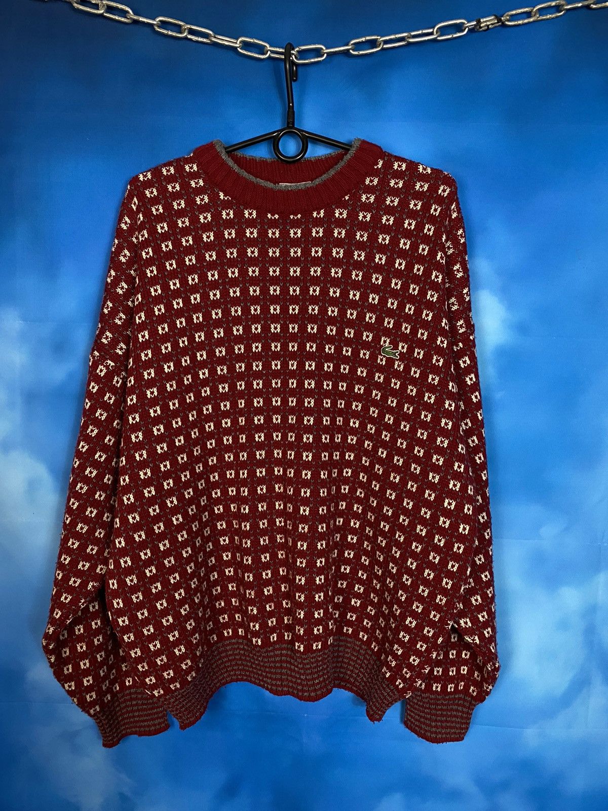 Lacoste Lacoste cube wool sweater Size US XL / EU 56 / 4 - 2 Thumbnail