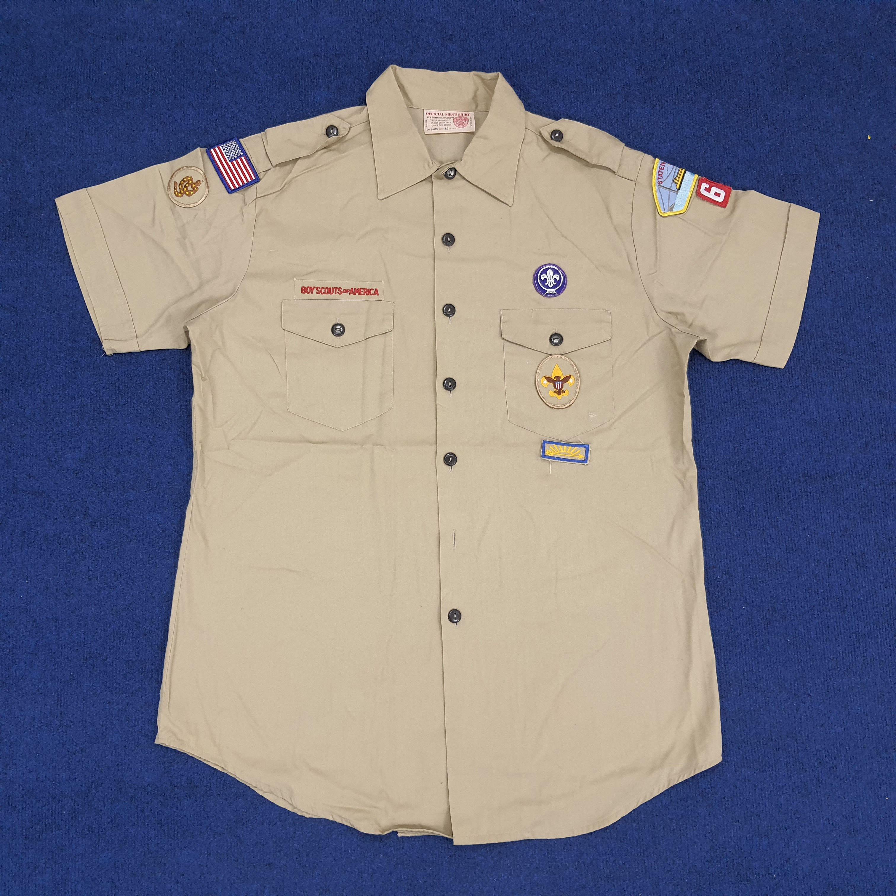 Vintage Vintage Boy Scouts America Uniform Shirt Size US L / EU 52-54 / 3 - 1 Thumbnail