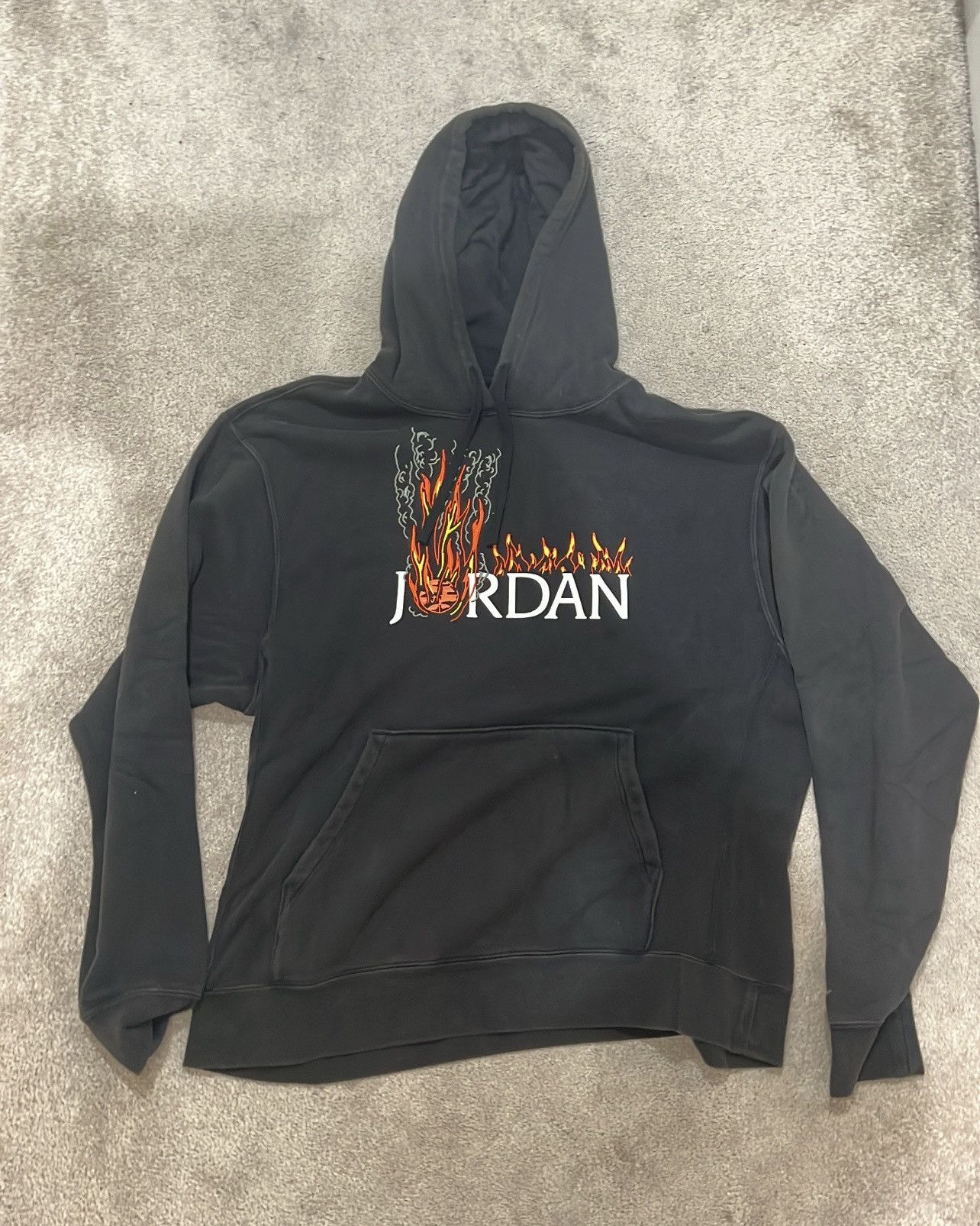 Jordan Brand × Travis Scott Travis Scott washed MJ Fleece Flame hoodie Size US L / EU 52-54 / 3 - 1 Thumbnail