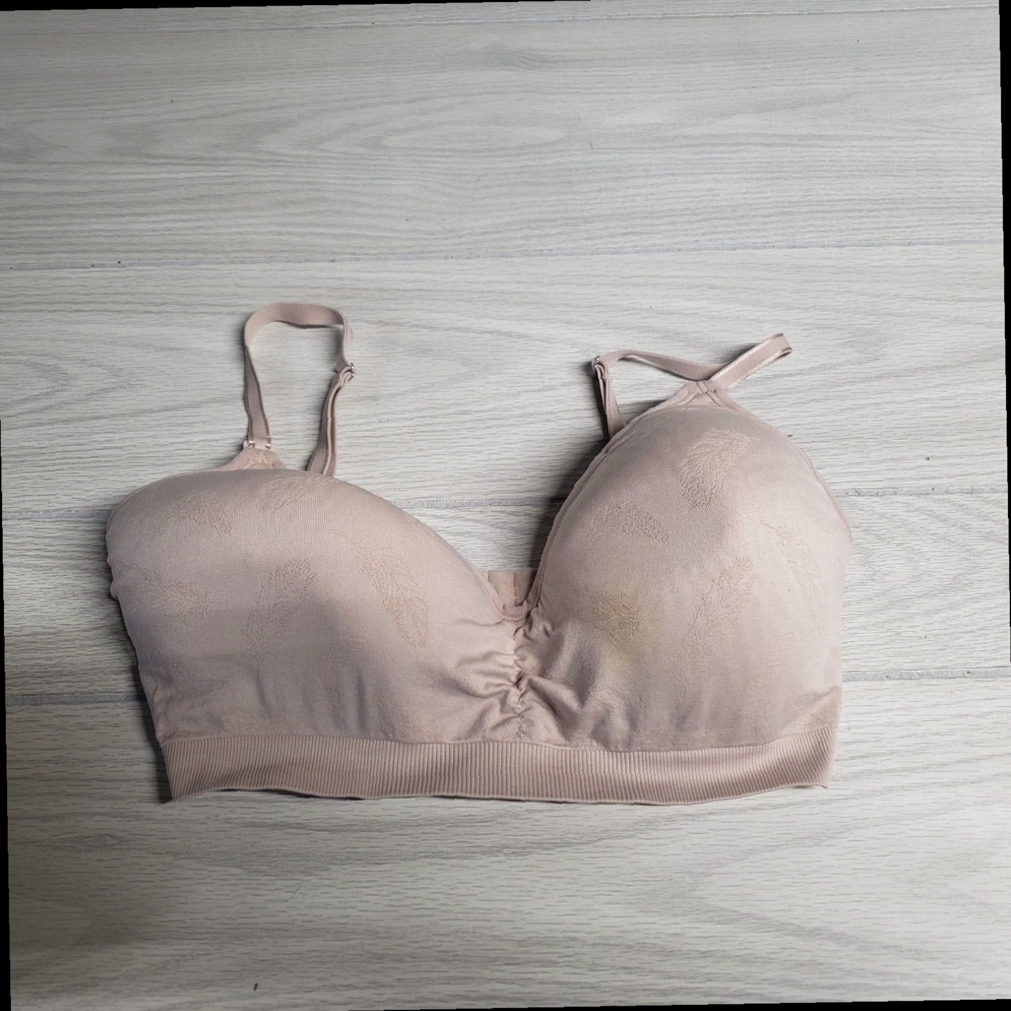 Jessica Simpson Soft Tan Nubile Bra for Breastfeeding Adult Women with Underwire Support in M Medium Size ONE SIZE - 1 Thumbnail