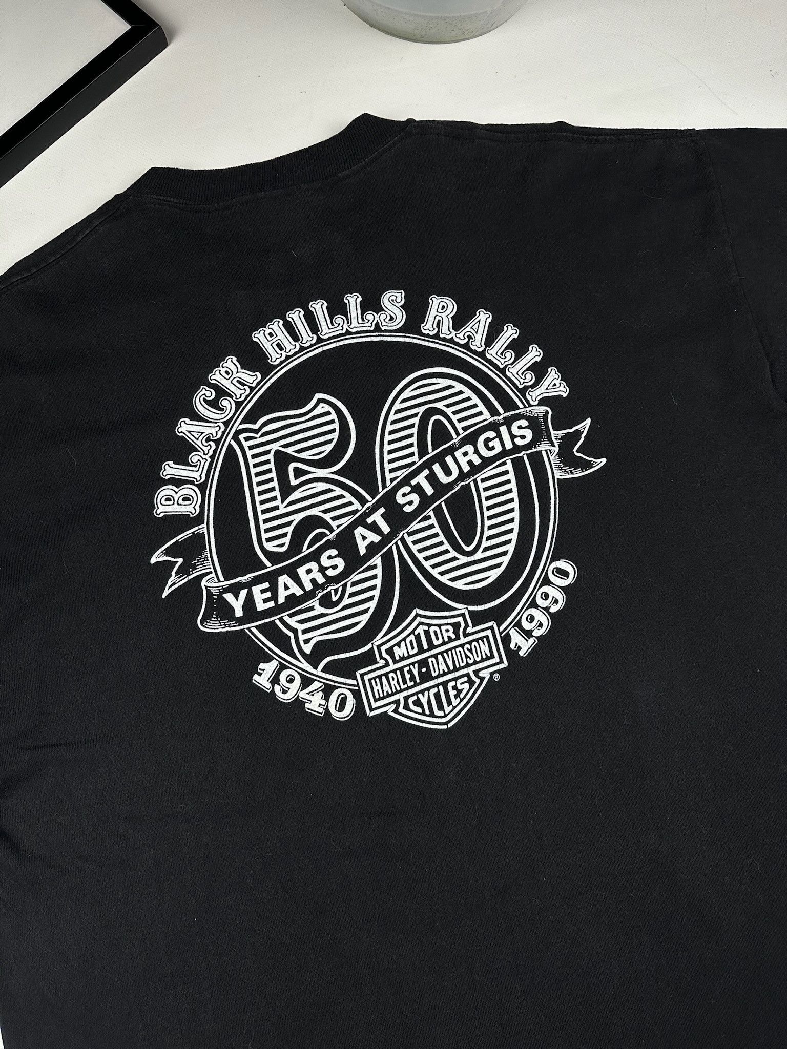 Harley Davidson Vintage rare 3D emblem short sleeve tee Size US XL / EU 56 / 4 - 6 Thumbnail