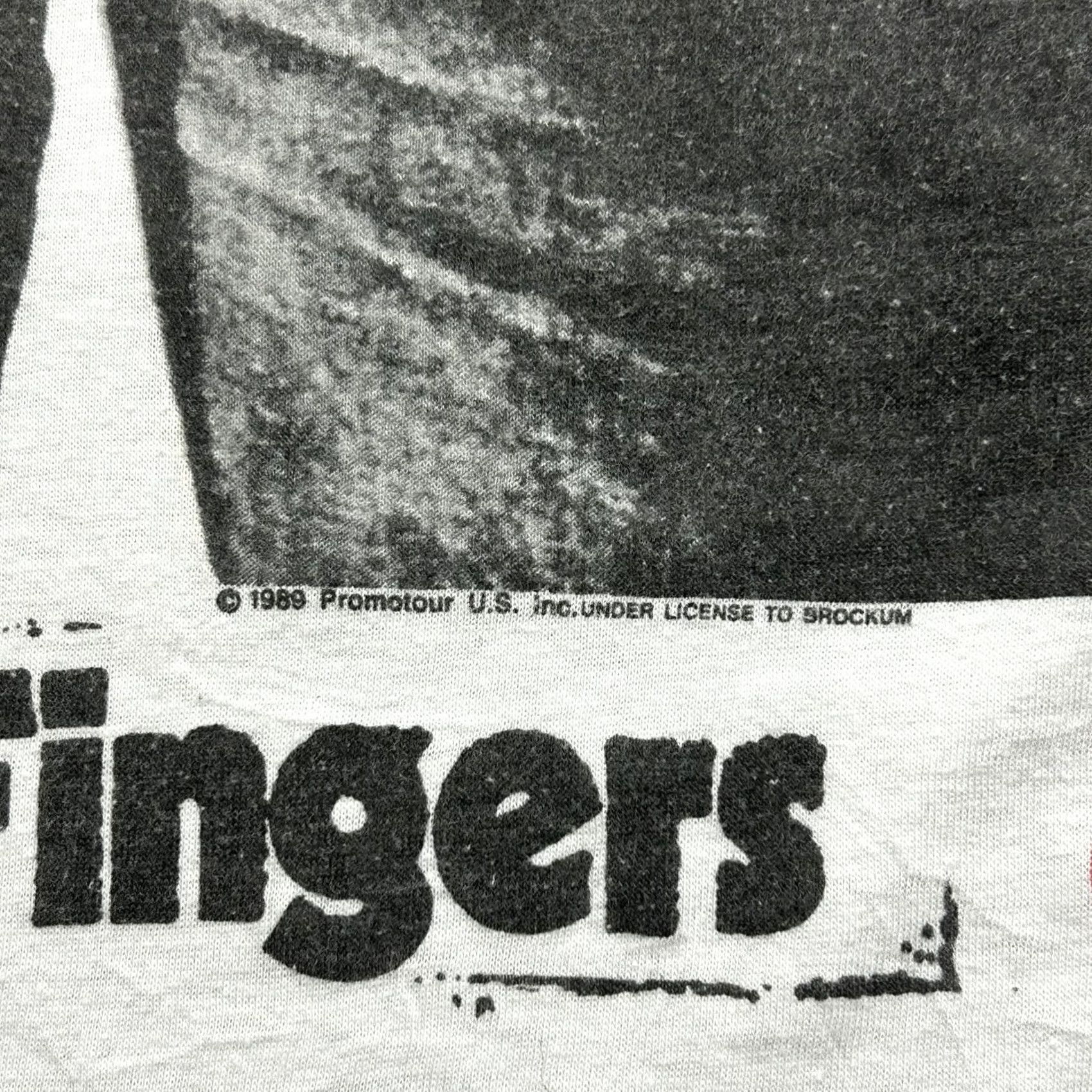 Vintage VINTAGE The Rolling Stones Shirt Mens Small White 1989 Tour Sticky Fingers Rock Concert 80s USA T-Shirt Size US S / EU 44-46 / 1 - 5 Thumbnail