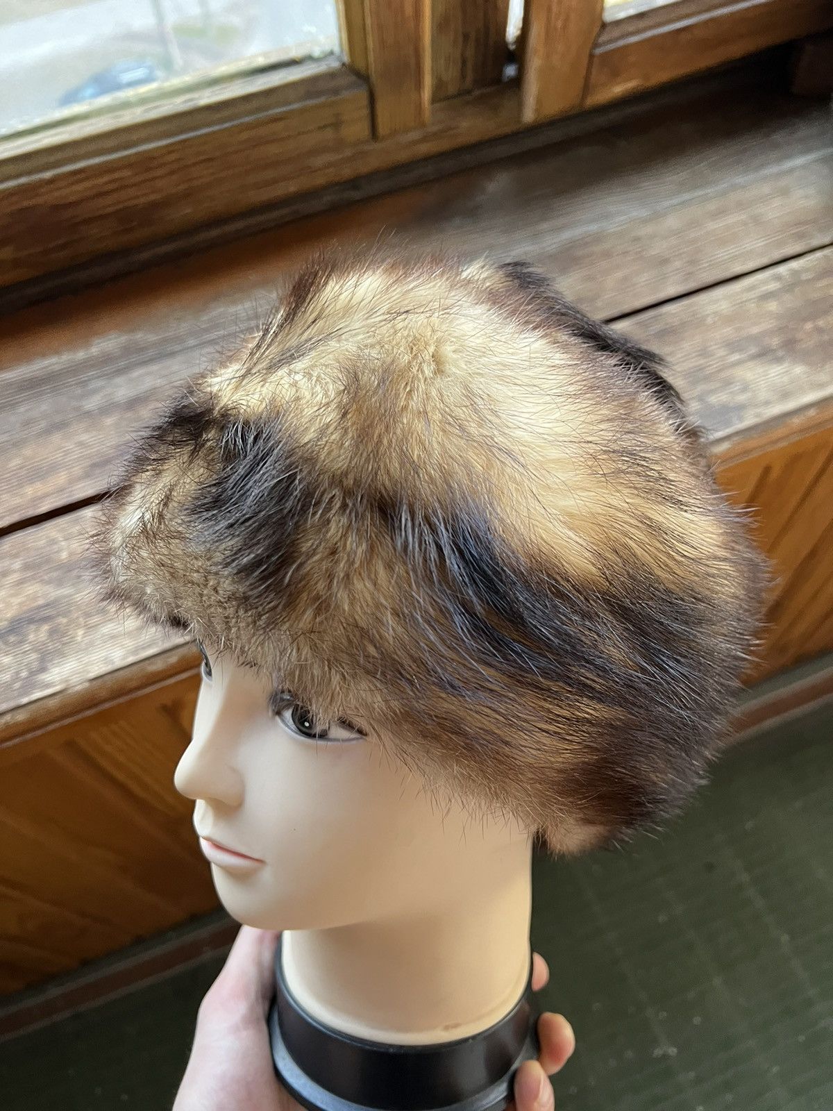 Vintage Leather Ushanka Trapper Hat Furry Mohair Fuzzy Fur Hat Y2K Size ONE SIZE - 14 Thumbnail