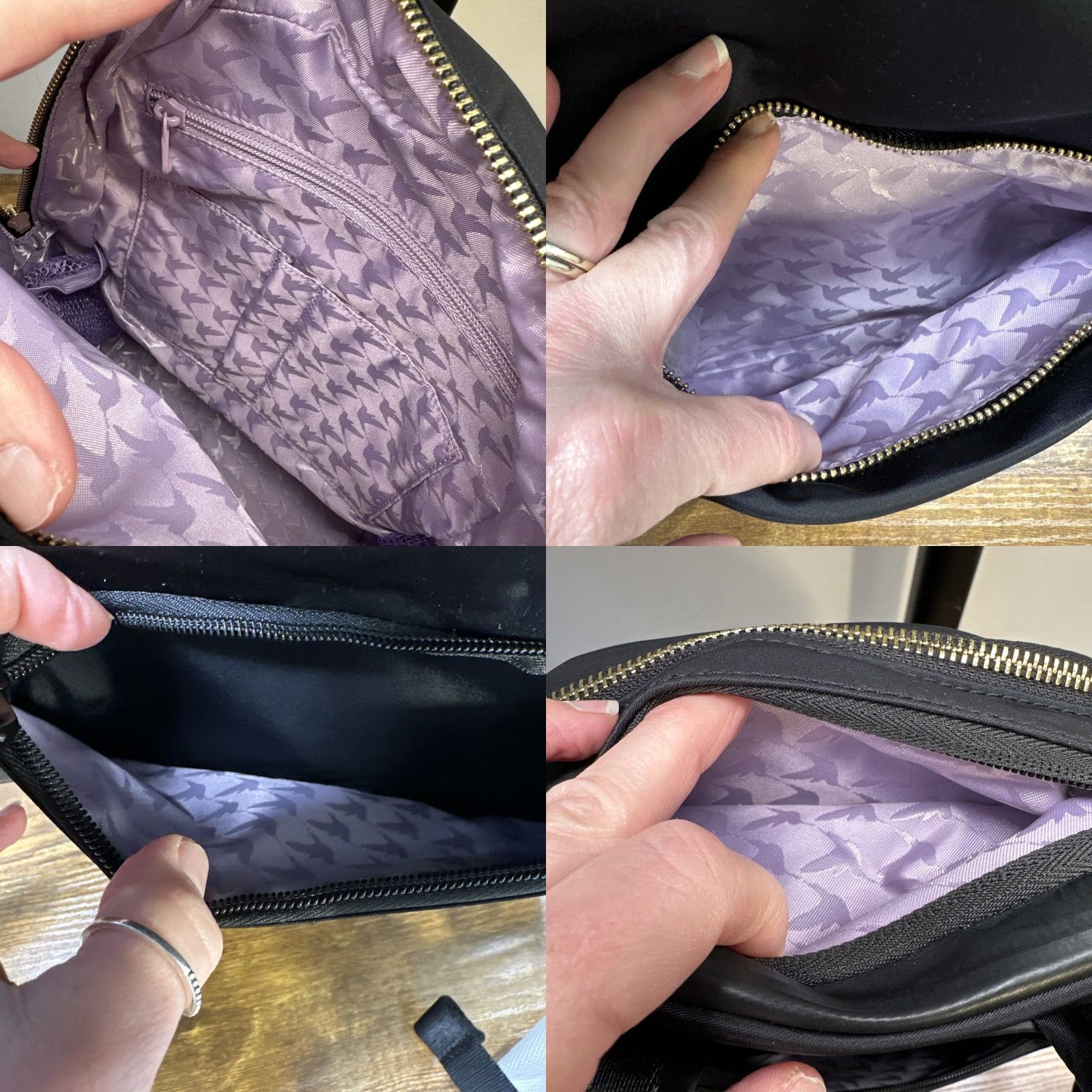 Lo & Sons Beacon Travel Backpack Black Purple Interior Nylon  display picture 2