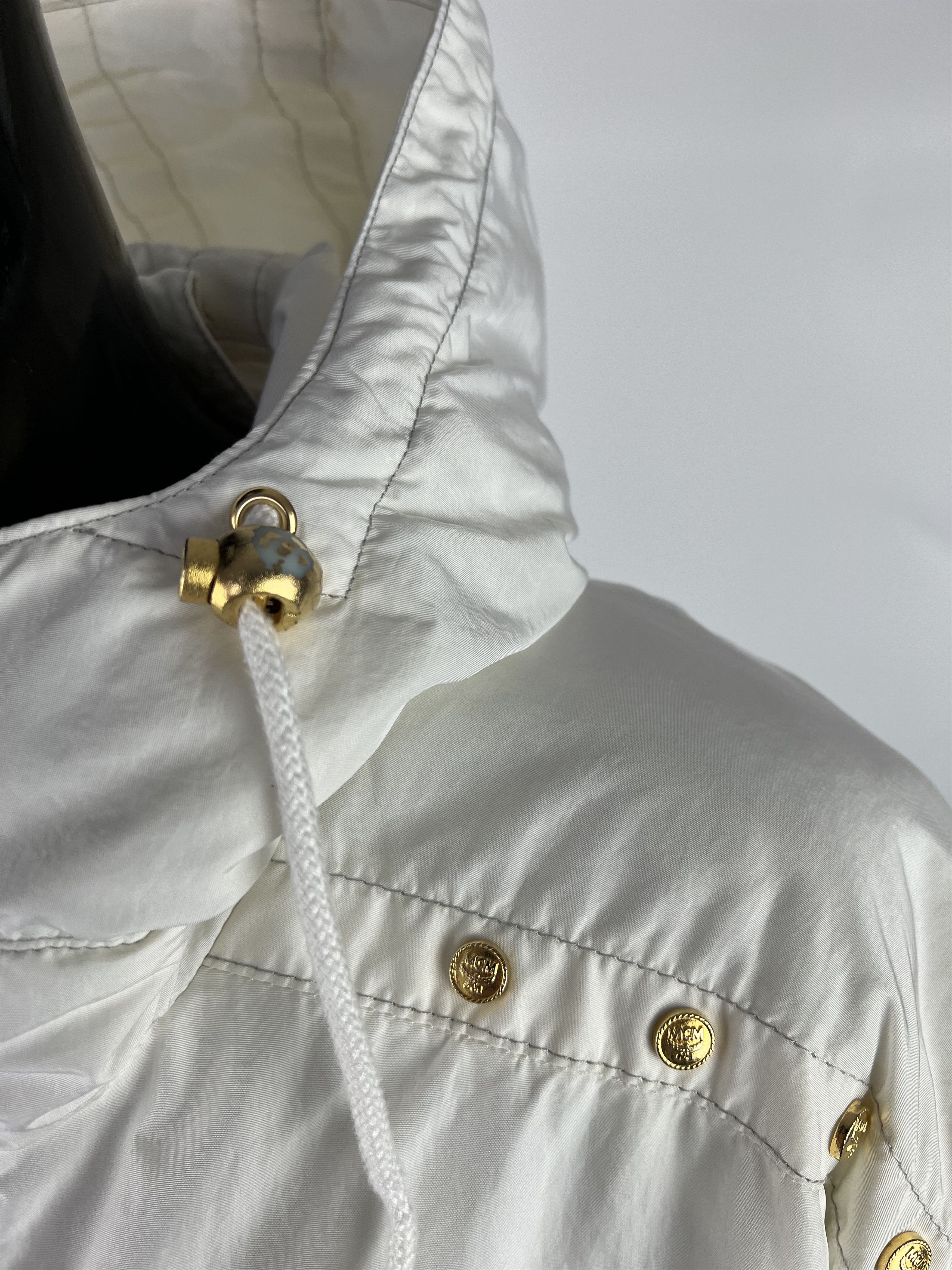 MCM × Vintage Rare Vintage MCM Women's Hooded Nylon Jacket Size 42 Size M / US 6-8 / IT 42-44 - 9 Thumbnail