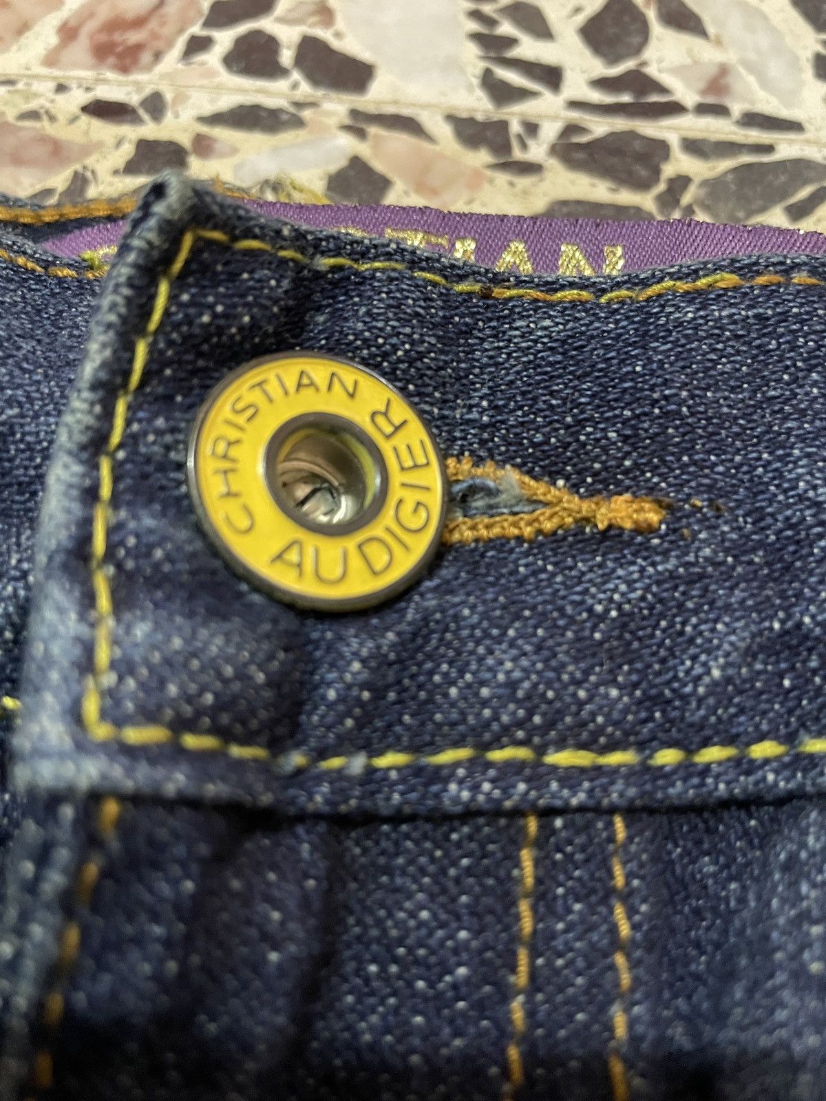 Christian Audigier × Ed Hardy Y2K Ed Hardy by Christian Audigier Designer Embroidery Denim Size US 32 / EU 48 - 6 Thumbnail