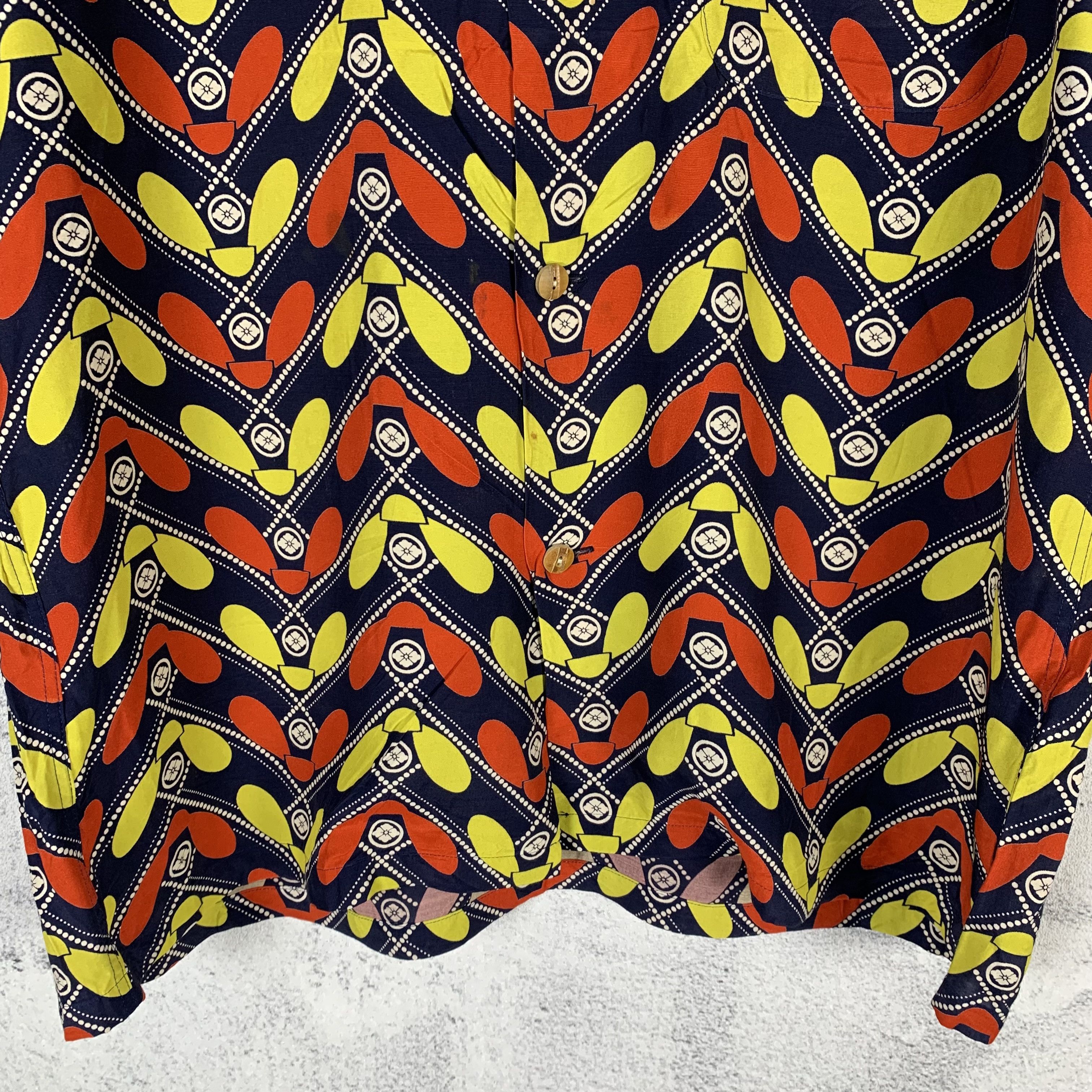 Evisu EVISU Yamane Deluxe Tokyo Printed Shirt Rayon Viscose Size US M / EU 48-50 / 2 - 4 Thumbnail