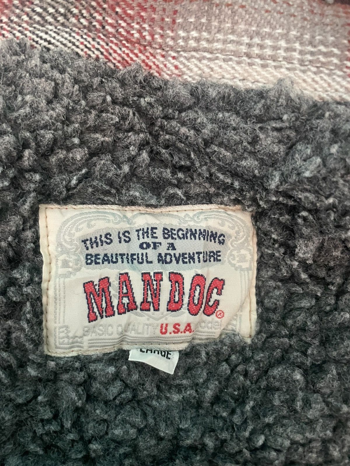 Japanese Brand × Vintage Vintage Mandoc Wool Flannel Size US XL / EU 56 / 4 - 6 Thumbnail