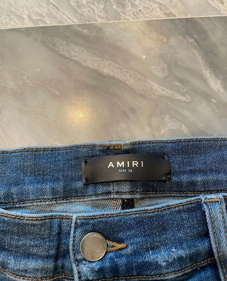 Amiri Amiri 16th season ppx1 blue denim pants Size US 34 / EU 50 - 2 Thumbnail