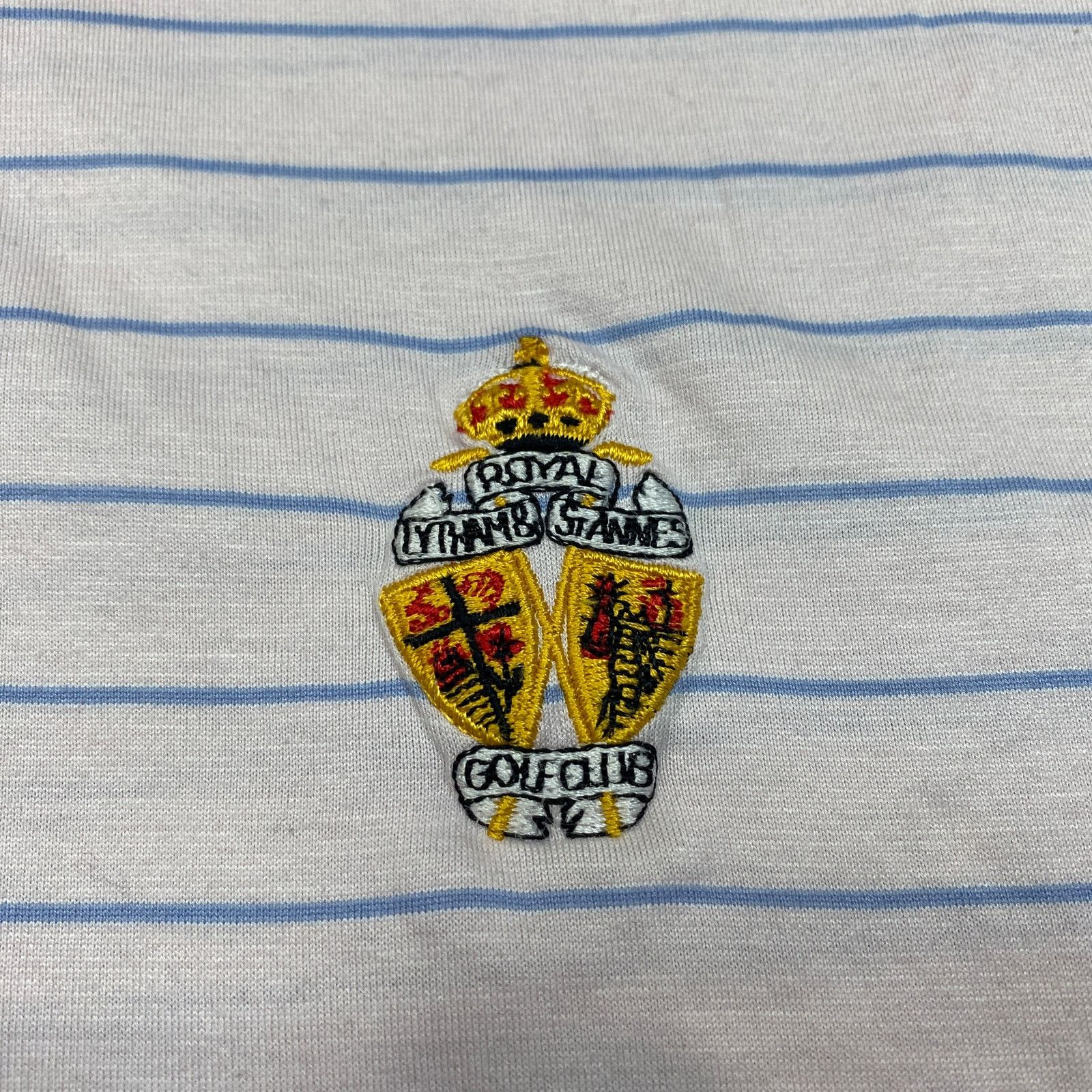 Peter Millar Peter Millar Crown Crest Striped Polo Shirt Men's L Golf Size US L / EU 52-54 / 3 - 3 Thumbnail