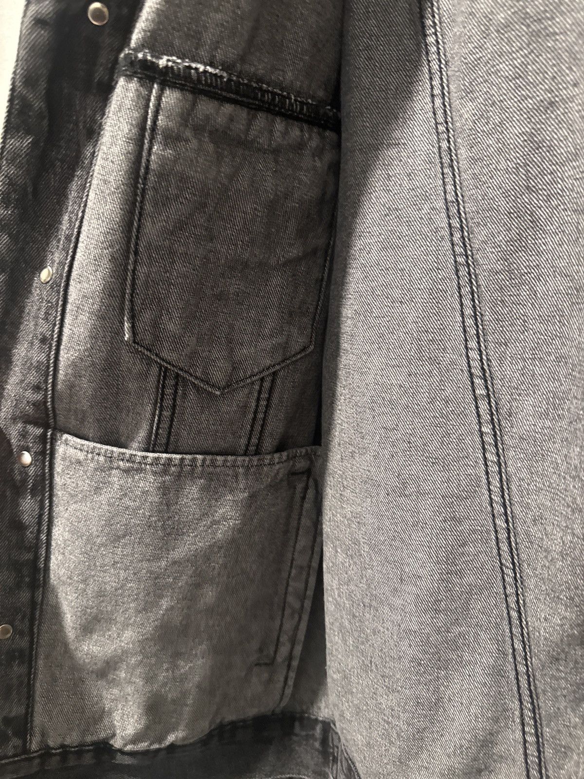WE11DONE WE11DONE Black Washed Denim Jacket Trucker Oversized Size US S / EU 44-46 / 1 - 4 Thumbnail