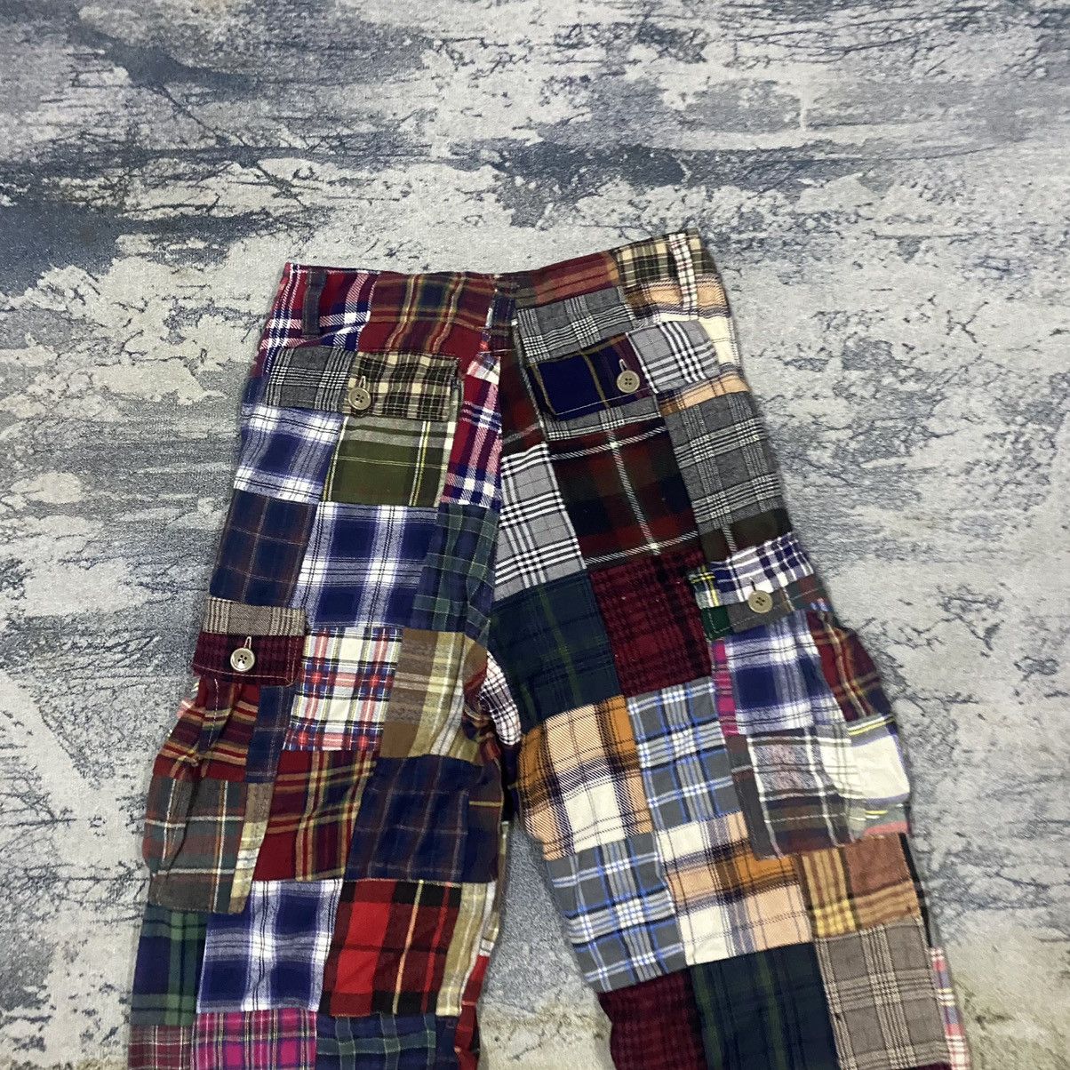If Six Was Nine Vintage Japan Multi Plaid Cargo Pants Size US 29 - 5 Thumbnail