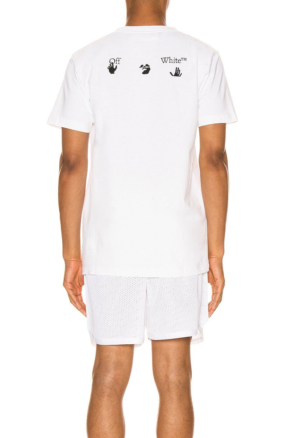 Off-White White Swimming Man Big Logo T-Shirt Size S / US 4 / IT 40 - 4 Thumbnail