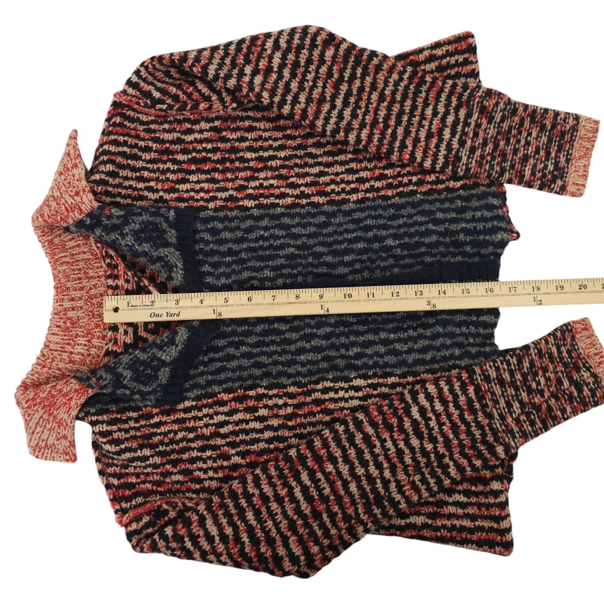 Free People Free People Open Back Sweater Womens S Striped Snap Front Size S / US 4 / IT 40 - 7 Thumbnail