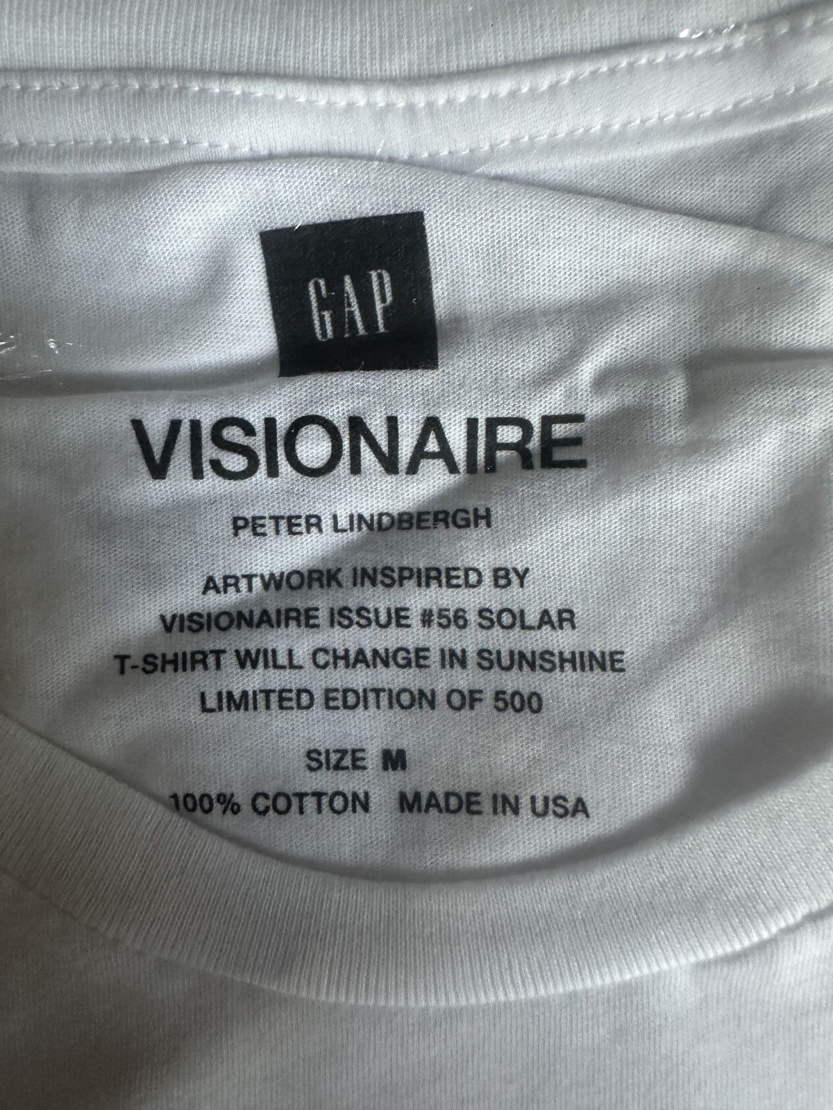 Gap × Visionaire Publications VISIONAIRE x GAP PETER LINDBERGH T Shirt NEW! Size US M / EU 48-50 / 2 - 11 Thumbnail