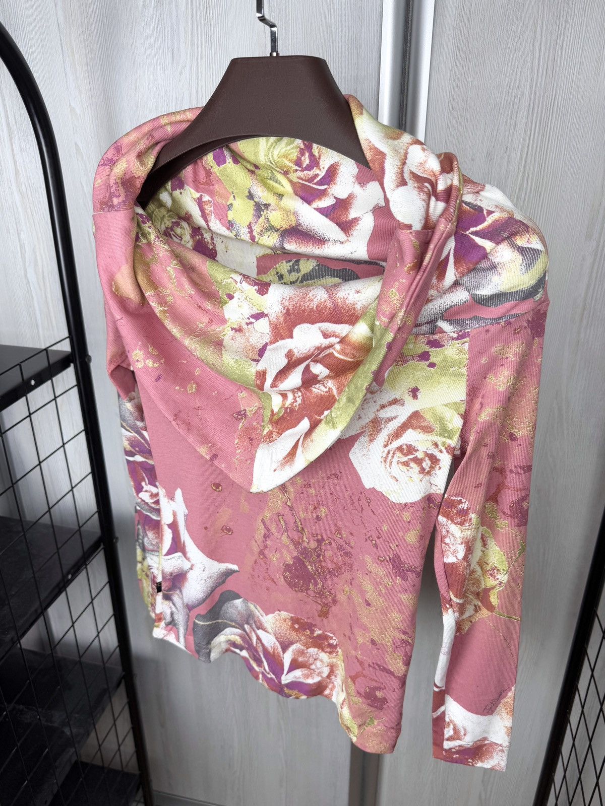 Just Cavalli Just Cavalli Floral Flower cowl neck sweater long sleeve Size S / US 4 / IT 40 - 6 Thumbnail