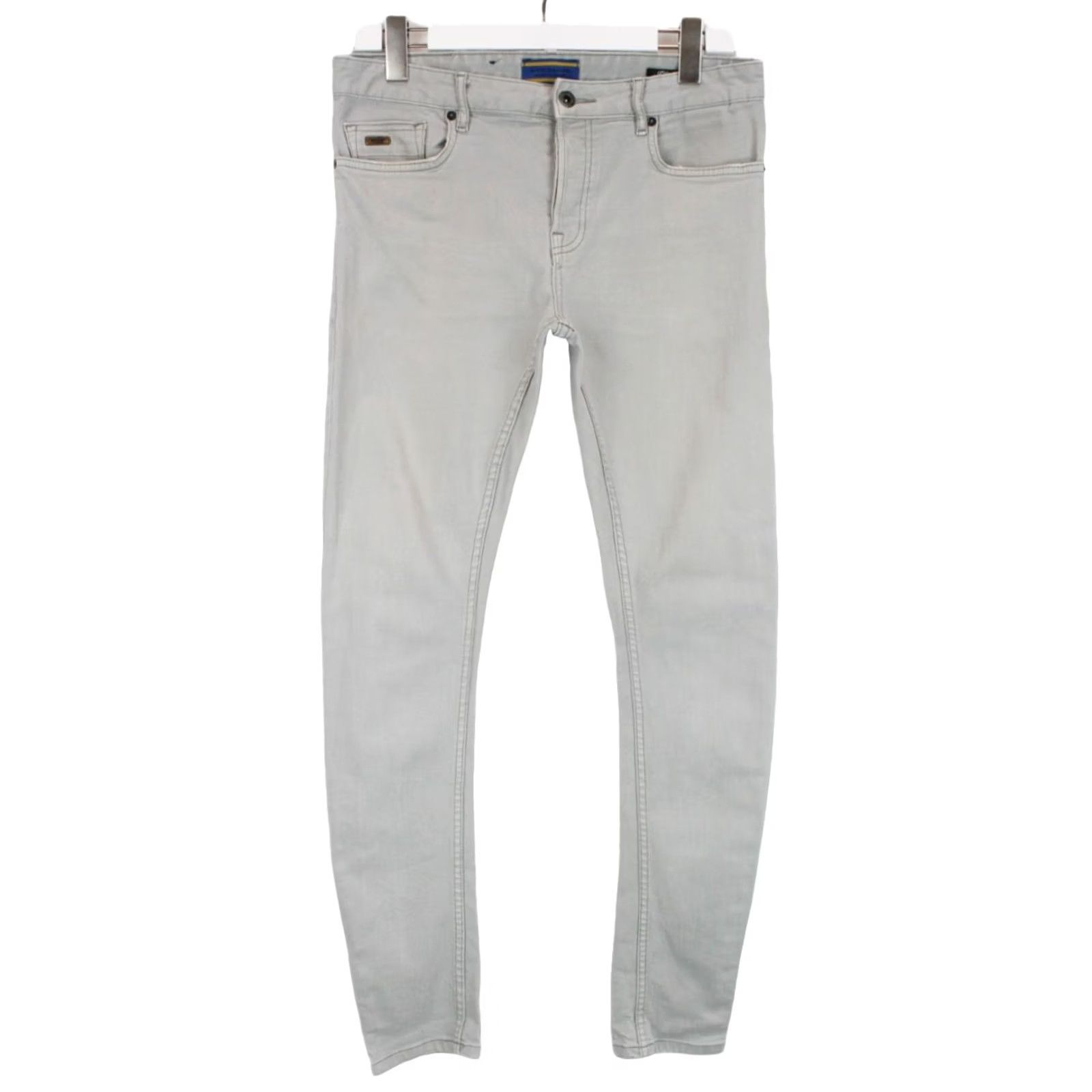 Scotch & Soda SCOTCH & SODA Pike Jeans Men Slim Skinny Grey W30/L32 Low Stretch Denim Front Flat Front Size US 30 / EU 46 - 2 Thumbnail