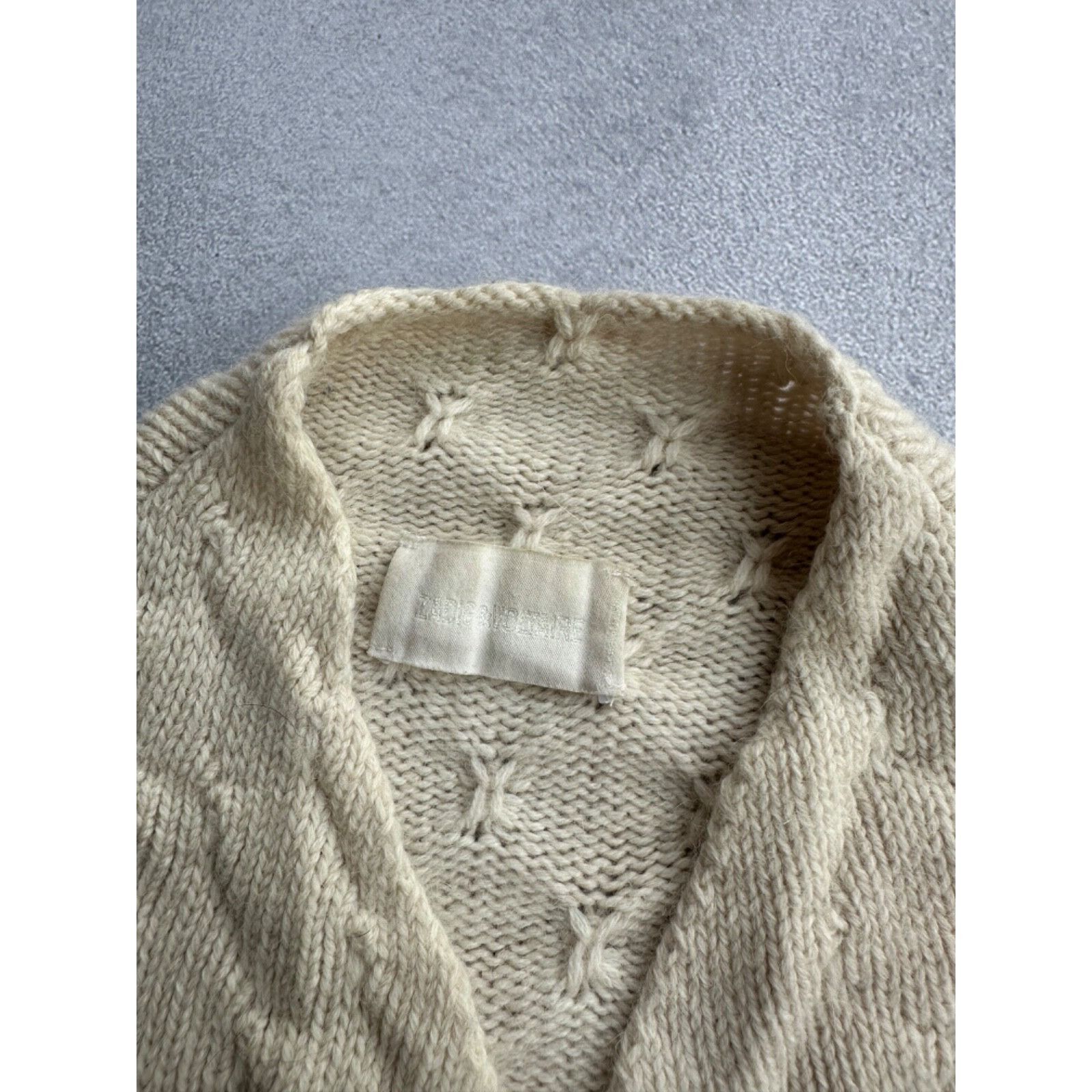 Zadig & Voltaire VTG Zadig&Voltaire Beige Knitted DapheeAln Wool Cardigan Swe Size M / US 6-8 / IT 42-44 - 5 Thumbnail