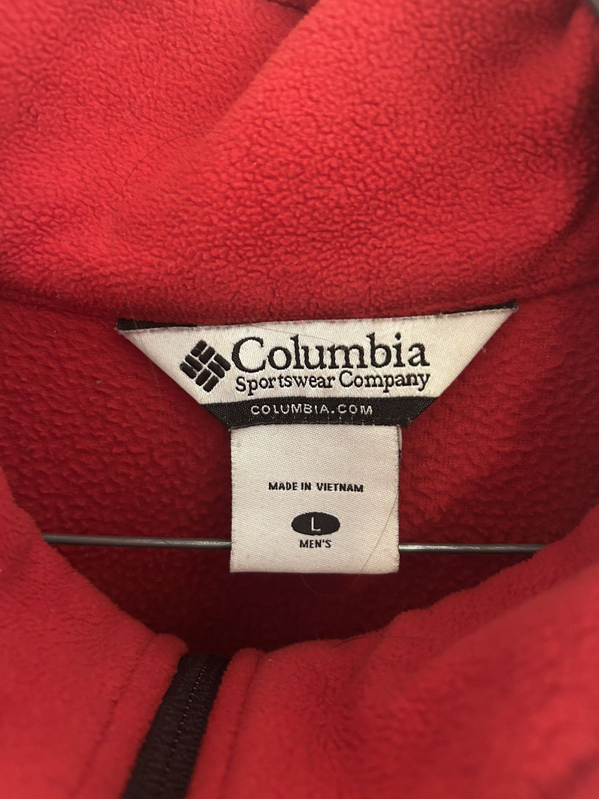 Columbia Columbia Men's Ohio State Red and Black Fleece Jacket Size US L / EU 52-54 / 3 - 4 Thumbnail