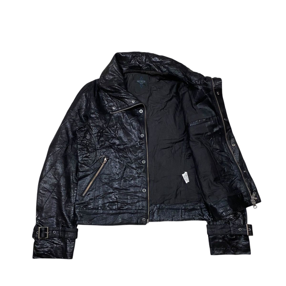Black Peace Now For Men (B.P.N) Snakeskin Leather Jacket